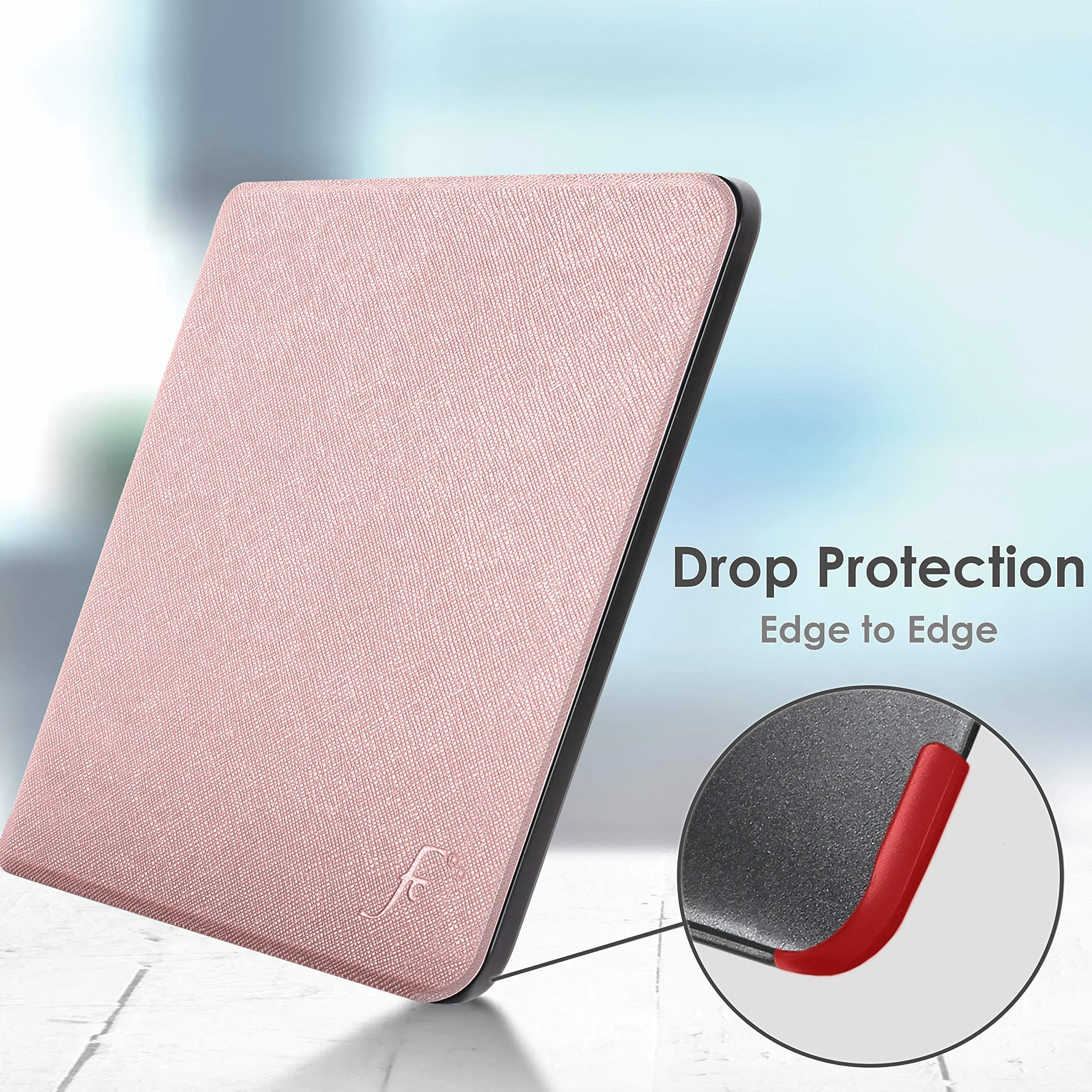 Forefront Cases Custodia Amazon Kindle Paperwhite 7" 2024 16 GB e Signature Edition 32 GB Colorsoft - Oro Rosa - Sottile Leggero Protettiva Auto Svegliati Sonno Cover