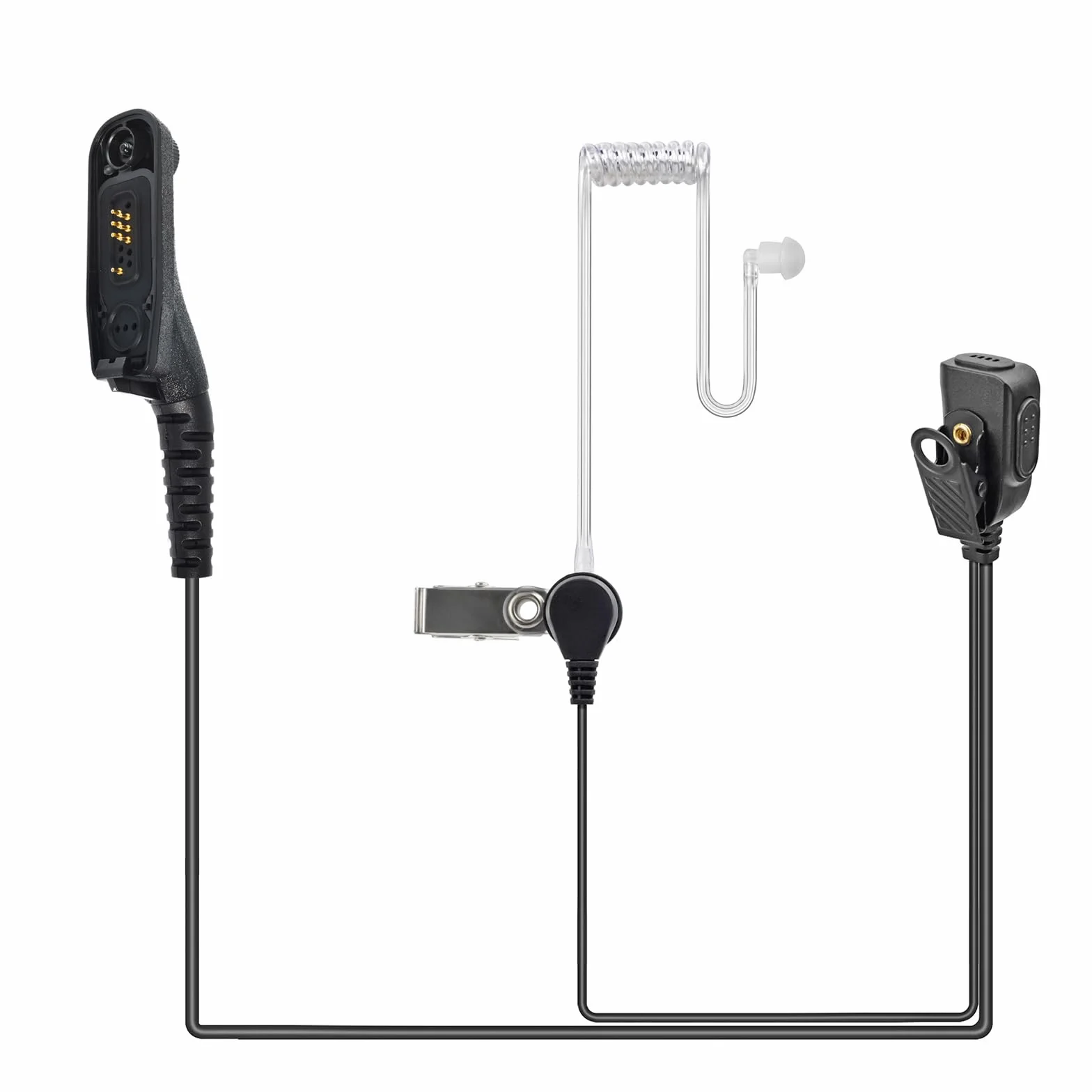 Auricolare con Microfono Multipin Compatibile Motorola DP3400 DP4400 DP4800 DGP4150 XiR-P8200 Xpr-6300 Radio Bidirezionale Tubo Acustico