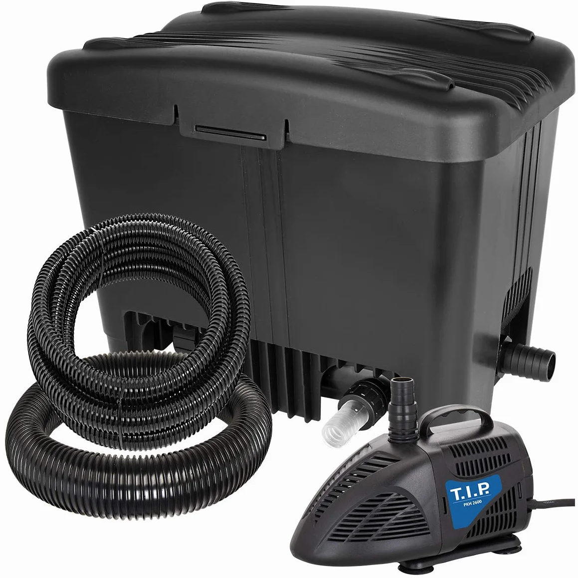 T.I.P. Filtro per laghetto esterno WDF 10000 UV 11, UV-C 11 Watt, per laghetti fino a 10.000 litri