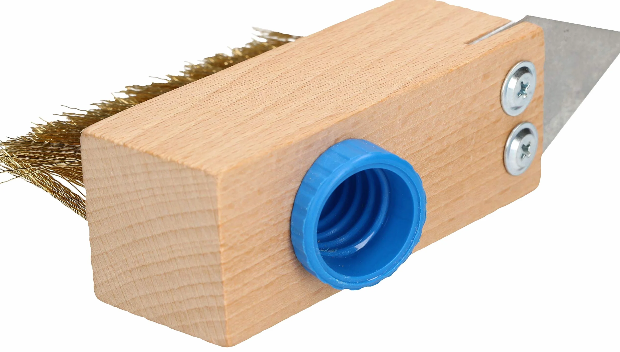 KOTARBAU® - Set di 2 spazzole per fughe, 40 mm, con setole in acciaio, per la rimozione di erbacce dalle pavimentazioni, senza manico