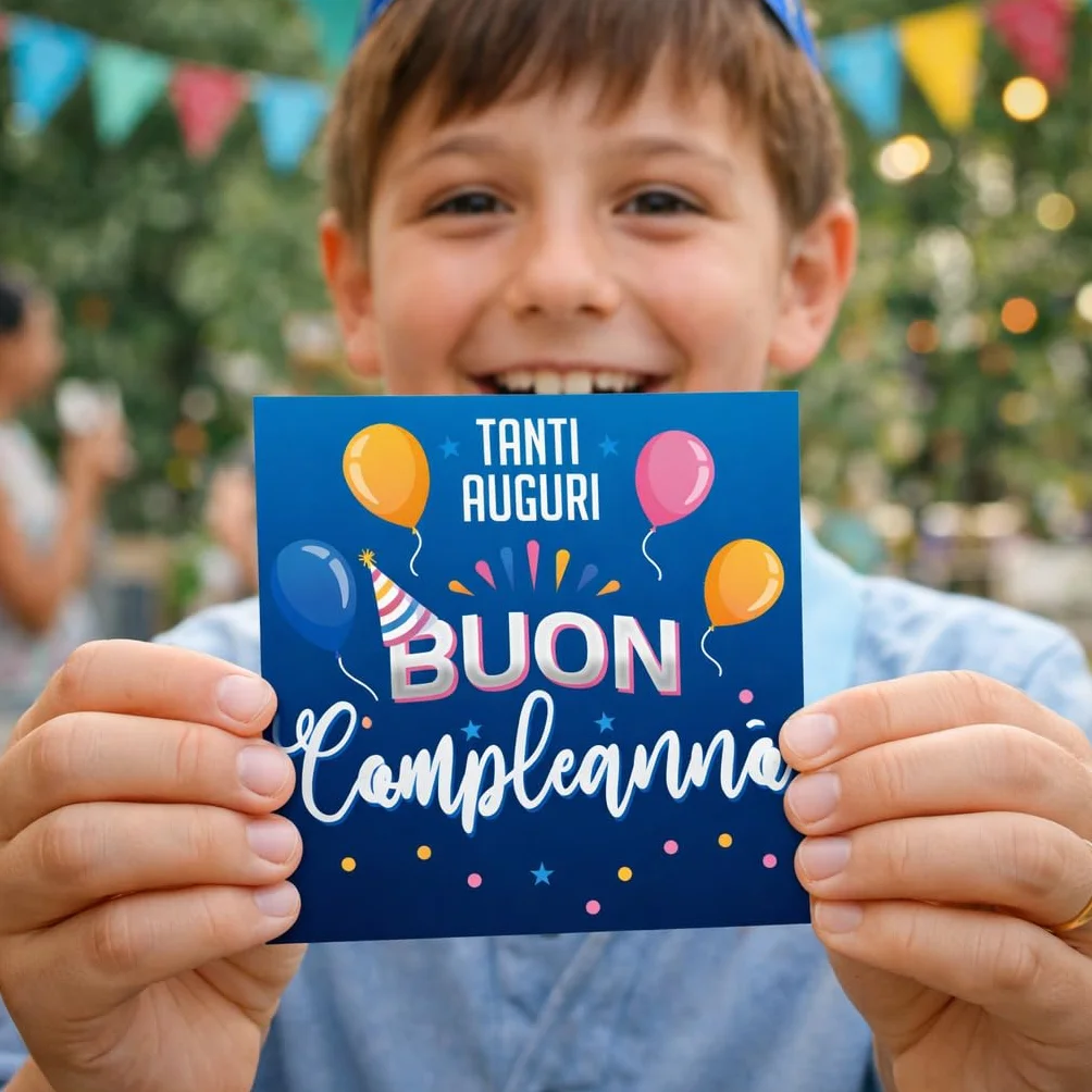 GHIBLI Biglietto Auguri Compleanno con Busta - Greeting Card Festivo Universale per Uomo Donna Bambini