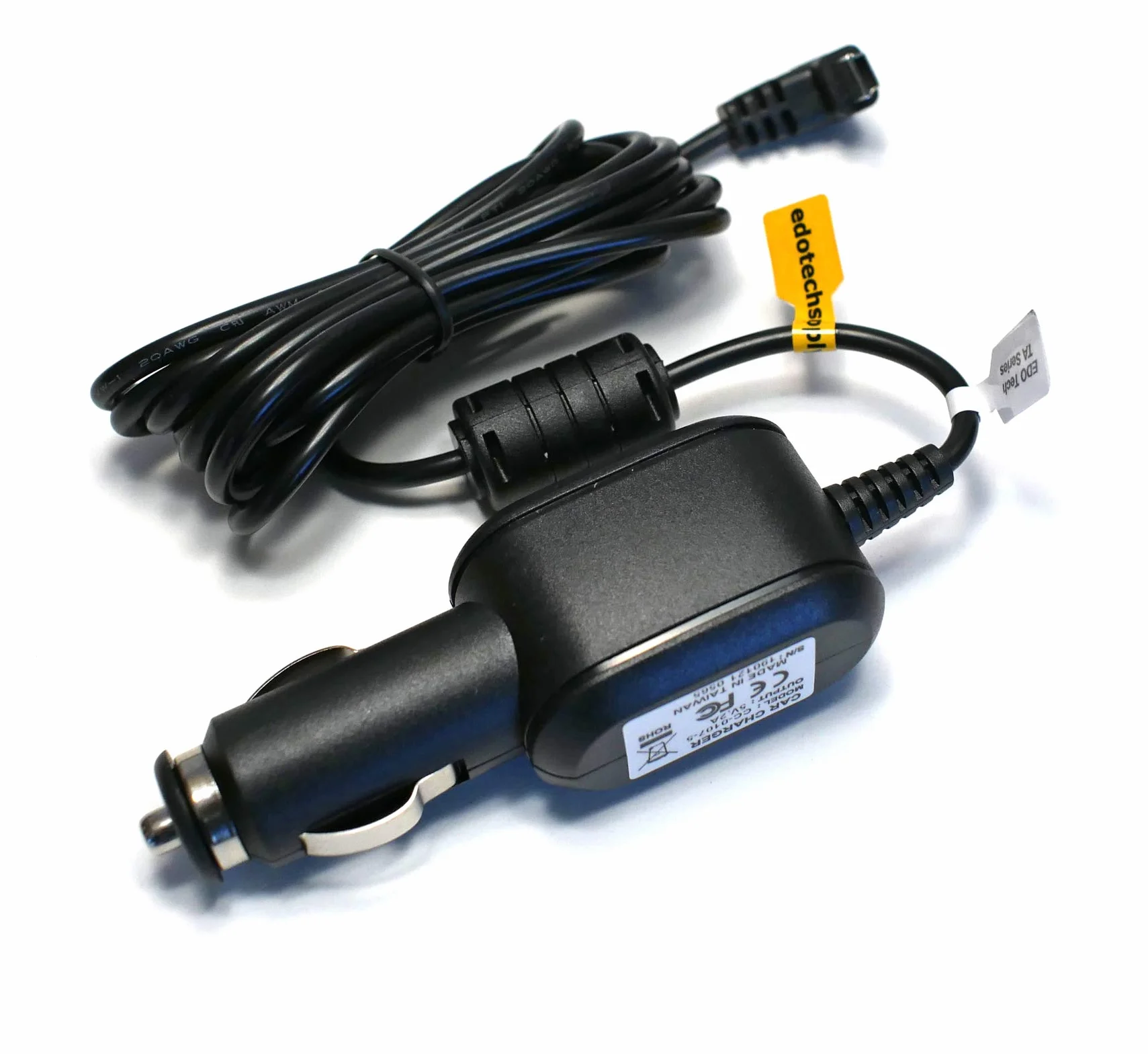 EDO Tech TA10 TA20 Caricabatterie da auto compatibile con Garmin Nuvi Drive DriveSmart DriveAssist DriveTrack RV antenna traffico adattatore CC cavo alimentazione
