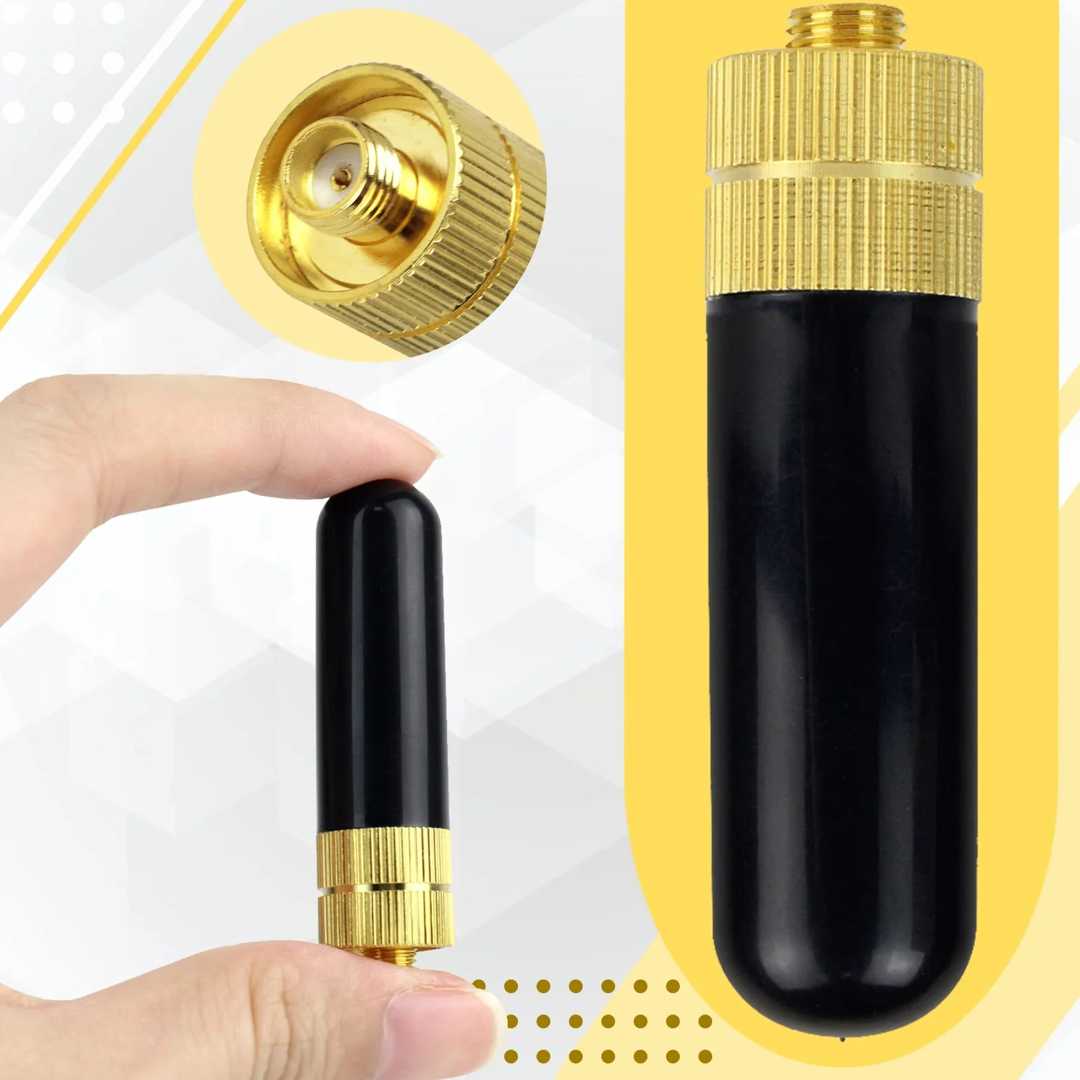 Retevis RT805S Walkie Talkie Antenna Corta SMA-F Doppia Banda UHF VHF Compatibile con Baofeng UV-5R BF-888S