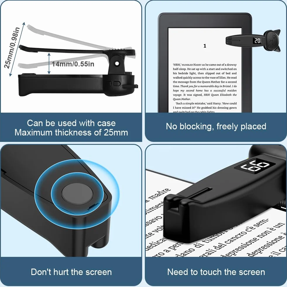 Vicloon RF Telecomando Pagina Turner per Kindle, iPad, Tablet, Scattare Foto, Registrazione Video