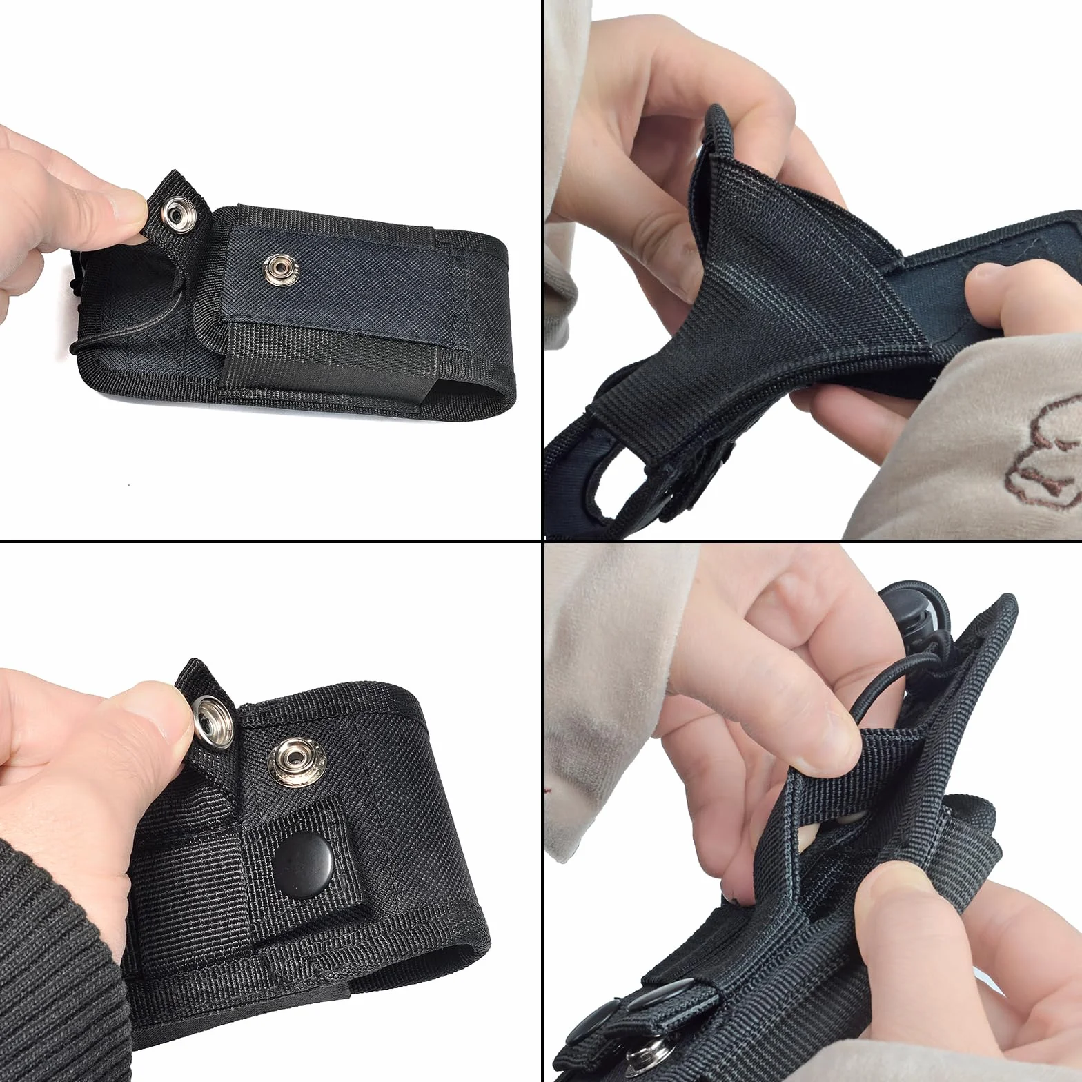 HYS Walkie Talkie Pouch Molle Supporto Radio Custodia Multifunzionale