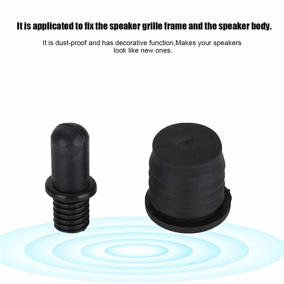 Plastica antipolvere Kit pioli griglia altoparlanti 10 paia Fibbie Chiusure bottone pressione