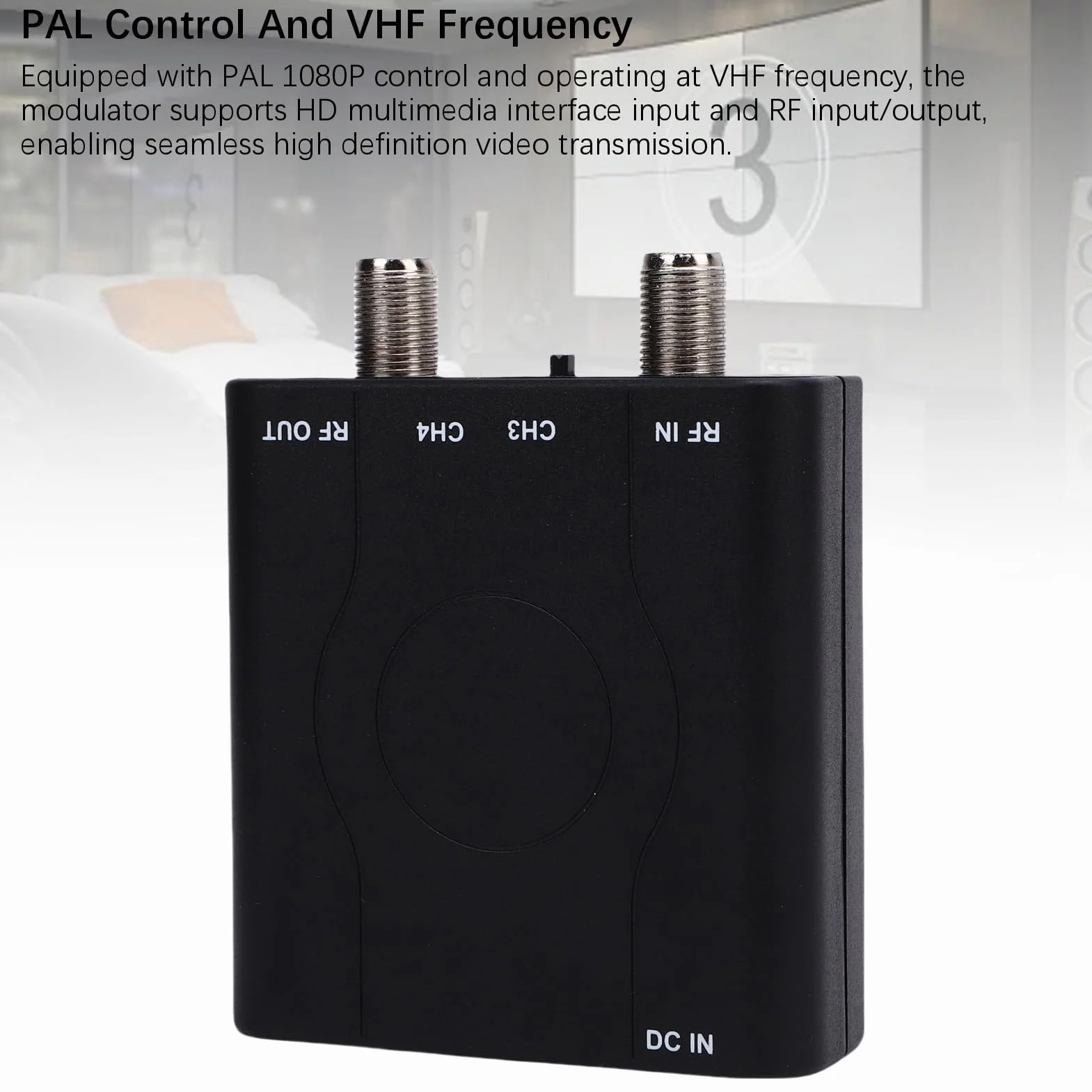 Bewinner Modulatore HDMI a RF HDM61.1080p Convertitore Coassiale NTSC per TV