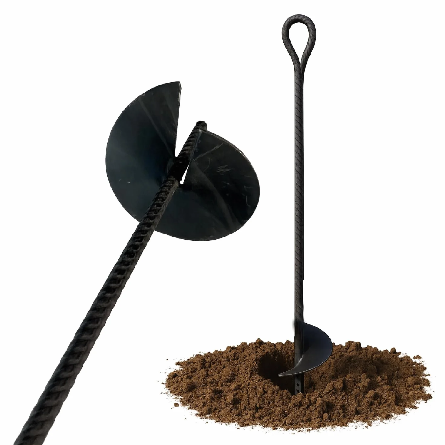Crisalide® – Trivella in Ferro per Vigneti e Ancoraggi Tirafili | Lunghezza 90 cm | Pala Ø 15 cm | Ideale per Terreni Agricoli, Orti e Giardinaggio