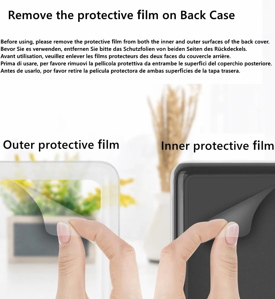 Custodia Premium Pu Leather & Clear Acrylic per Amazon Kindle Paperwhite 10a Gen 2018 PQ94WIF
