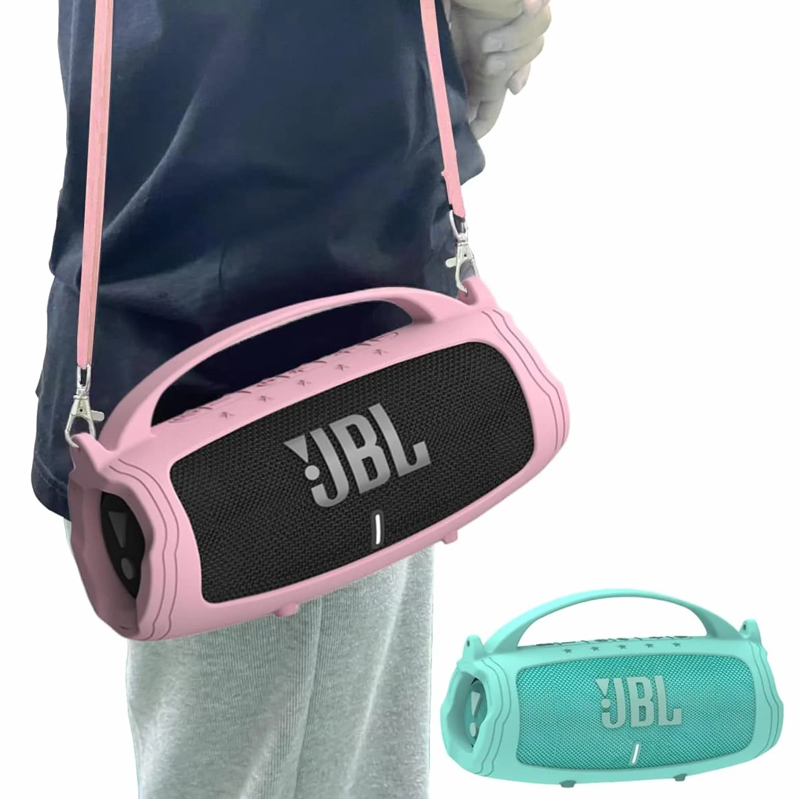 Custodia in silicone per altoparlante Bluetooth portatile JBL Charge 4/Charge 5, custodia accessori