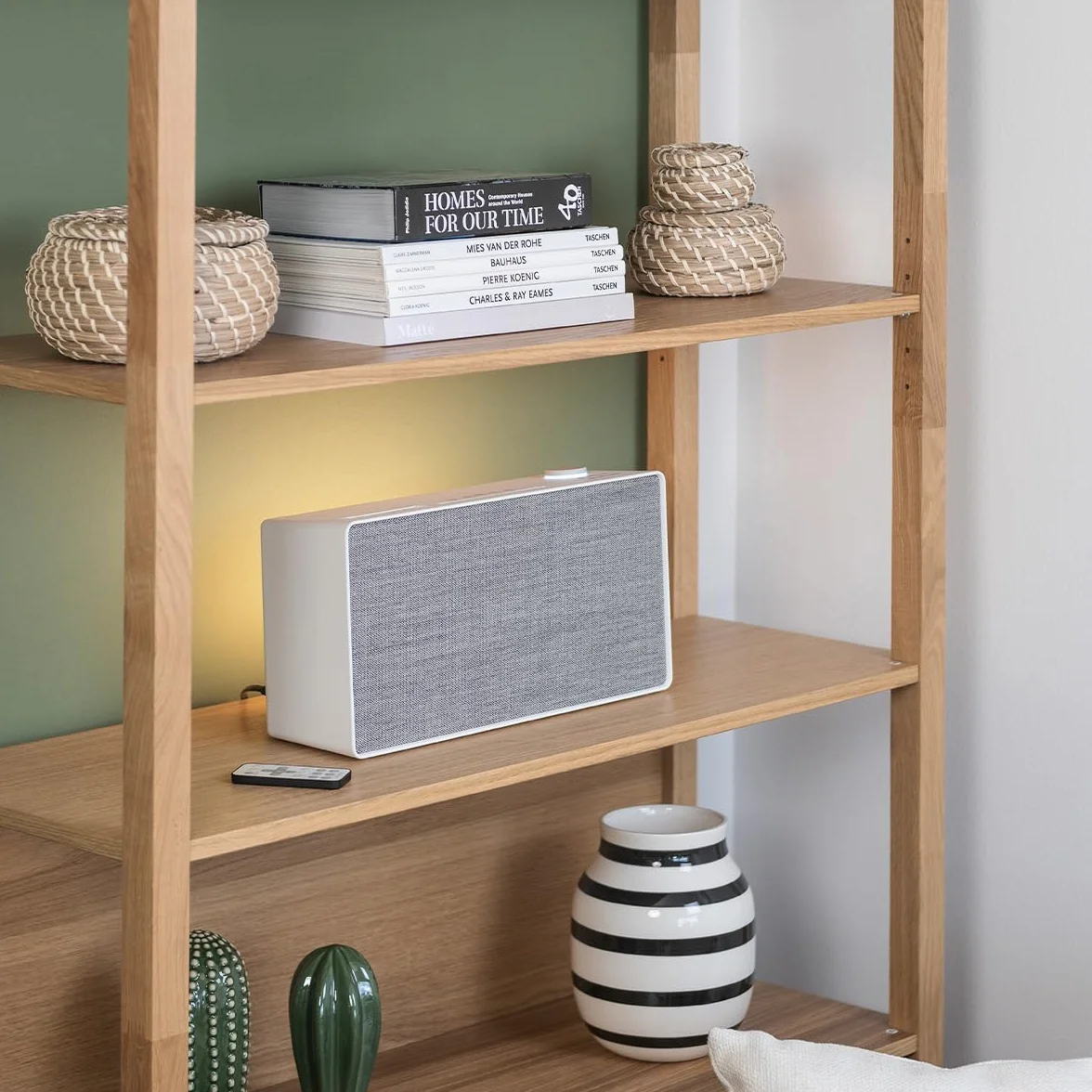 Pure Evoke Home All-In-One Music System DAB+ UKW Radio Internet Radio Spotify Connect Bluetooth CD 100 Watt Bianco cotone