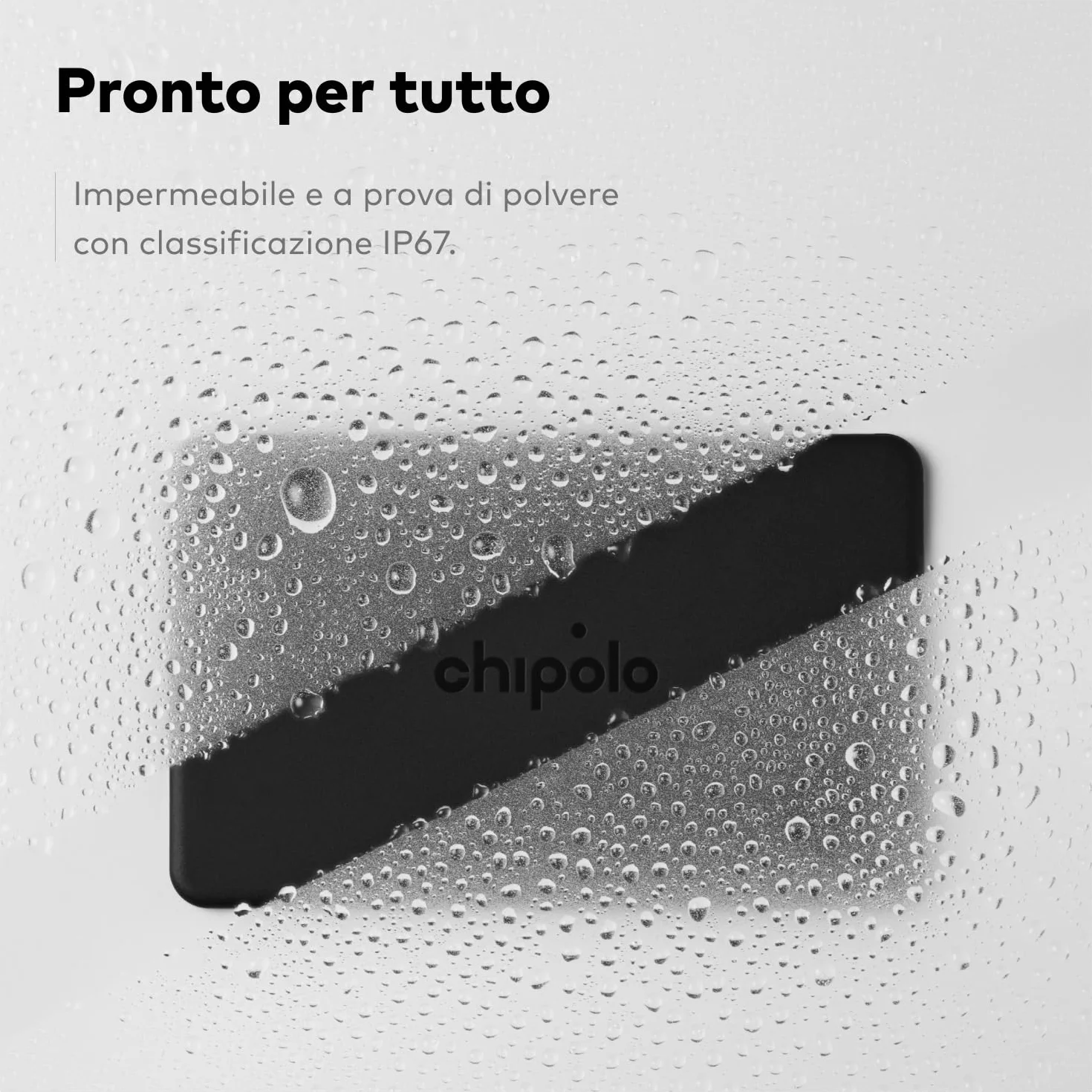 Chipolo CARD Localizzatore Bluetooth Ricaricabile per Portafogli Passaporti Dov’è Apple Trova Google Android
