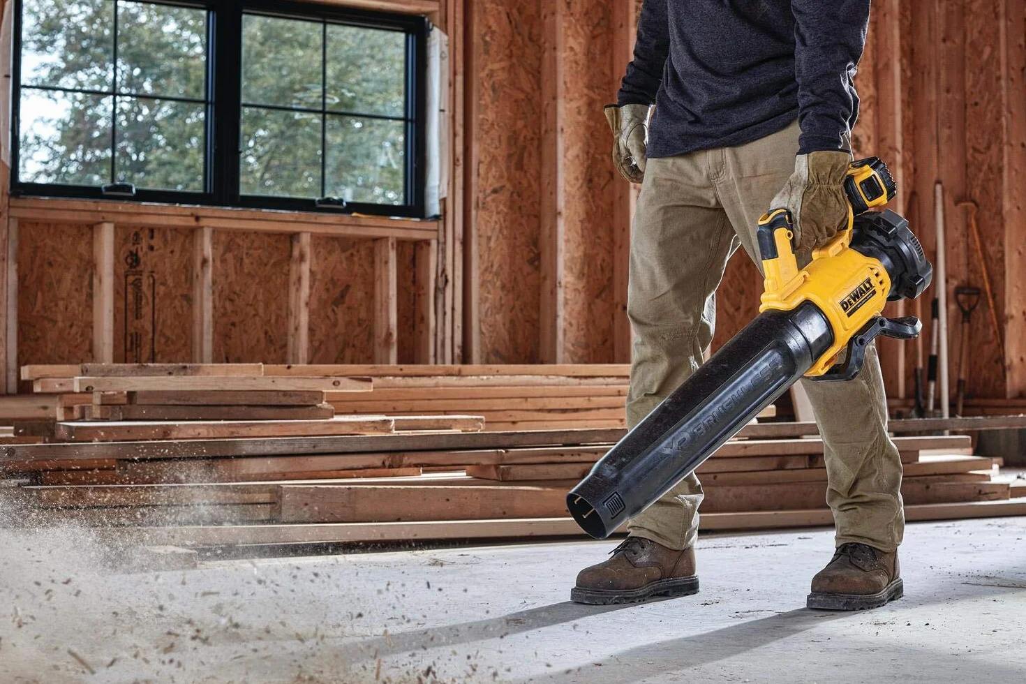 DeWalt Soffiatore assiale XR 18V ​​brushless con 1 batteria Li-Ion 5Ah