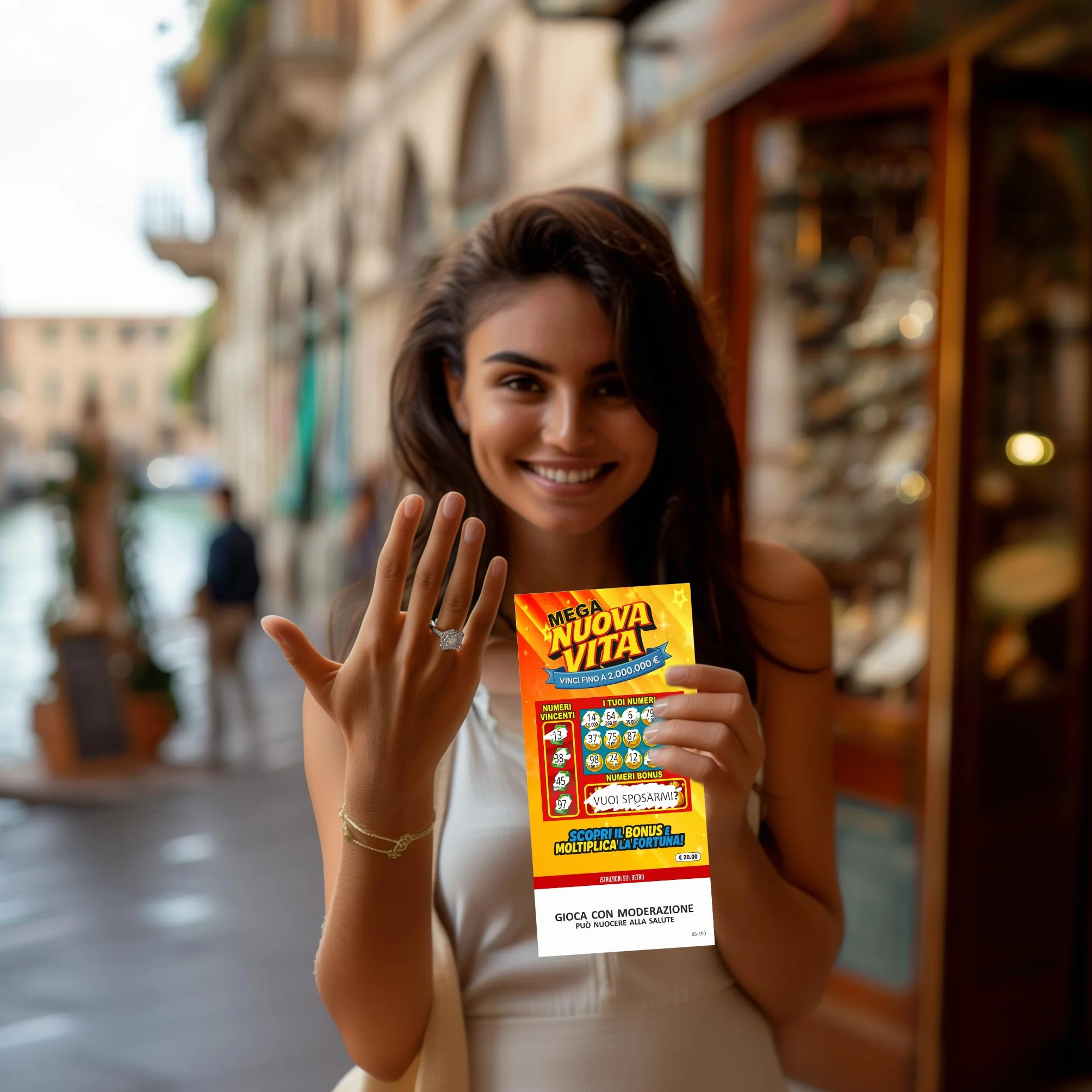 GHIBLI Biglietto Gratta e Vinci Personalizzato con Messaggio Scritto a Mano + Etichette, Idea Regalo Compleanno Anniversario San Valentino