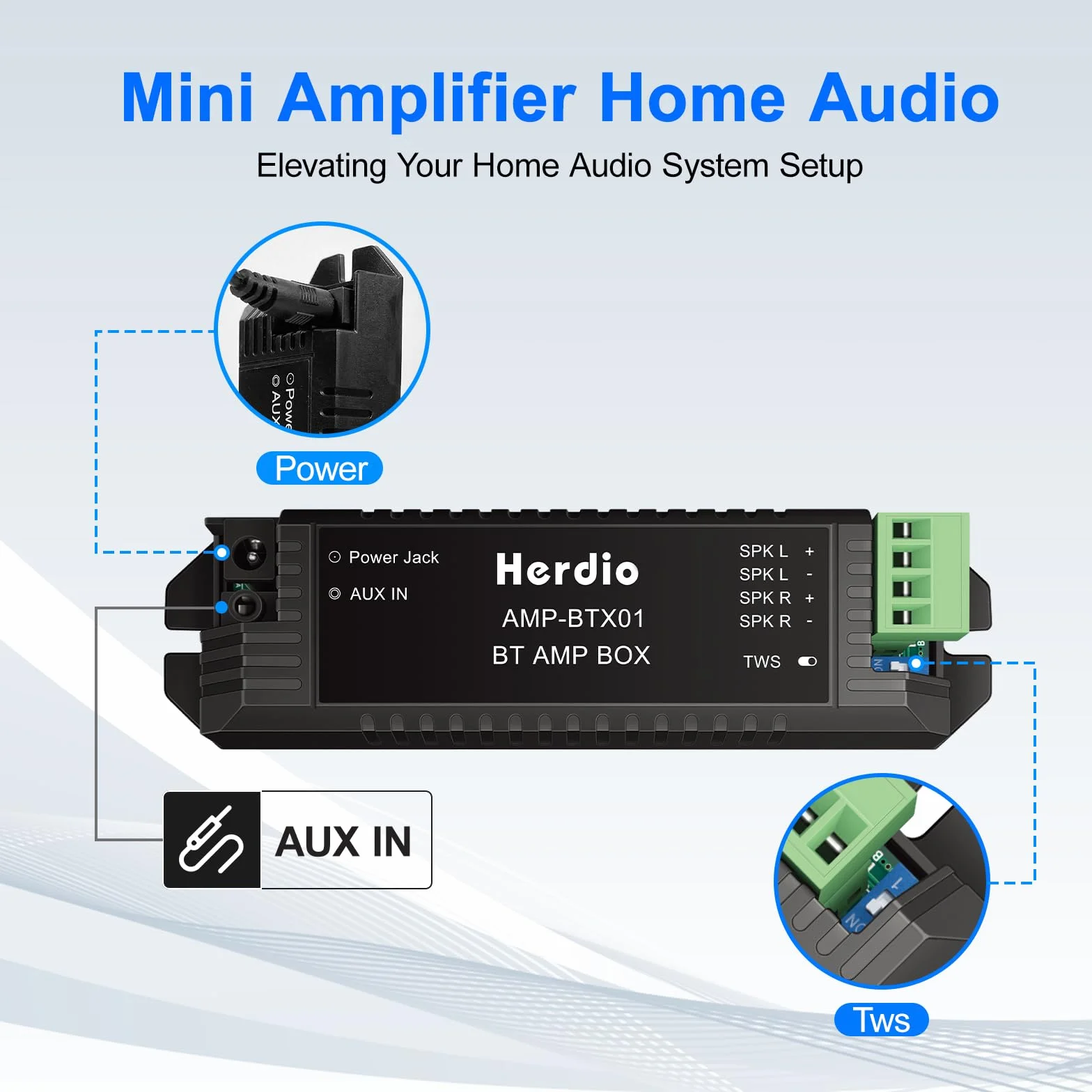 Herdio 2 Way Round 6.5 Pollice Altoparlanti da Soffitto 300 Watt Bluetooth