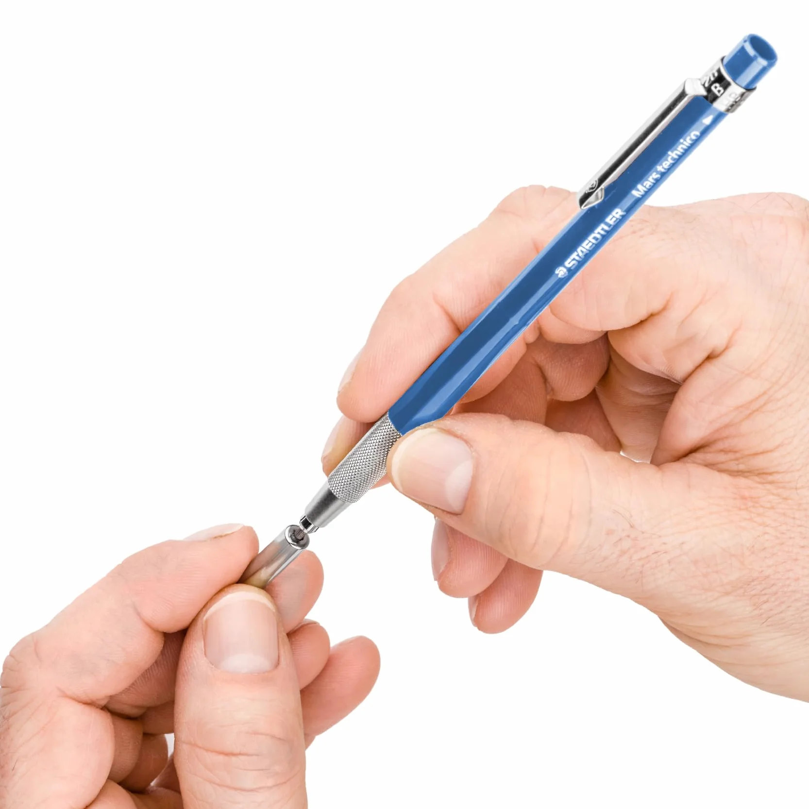 Staedtler Mars Technico Portamine 2mm con Temperamine Integrato, Matita Meccanica con Impugnatura Zigrinata per Disegno