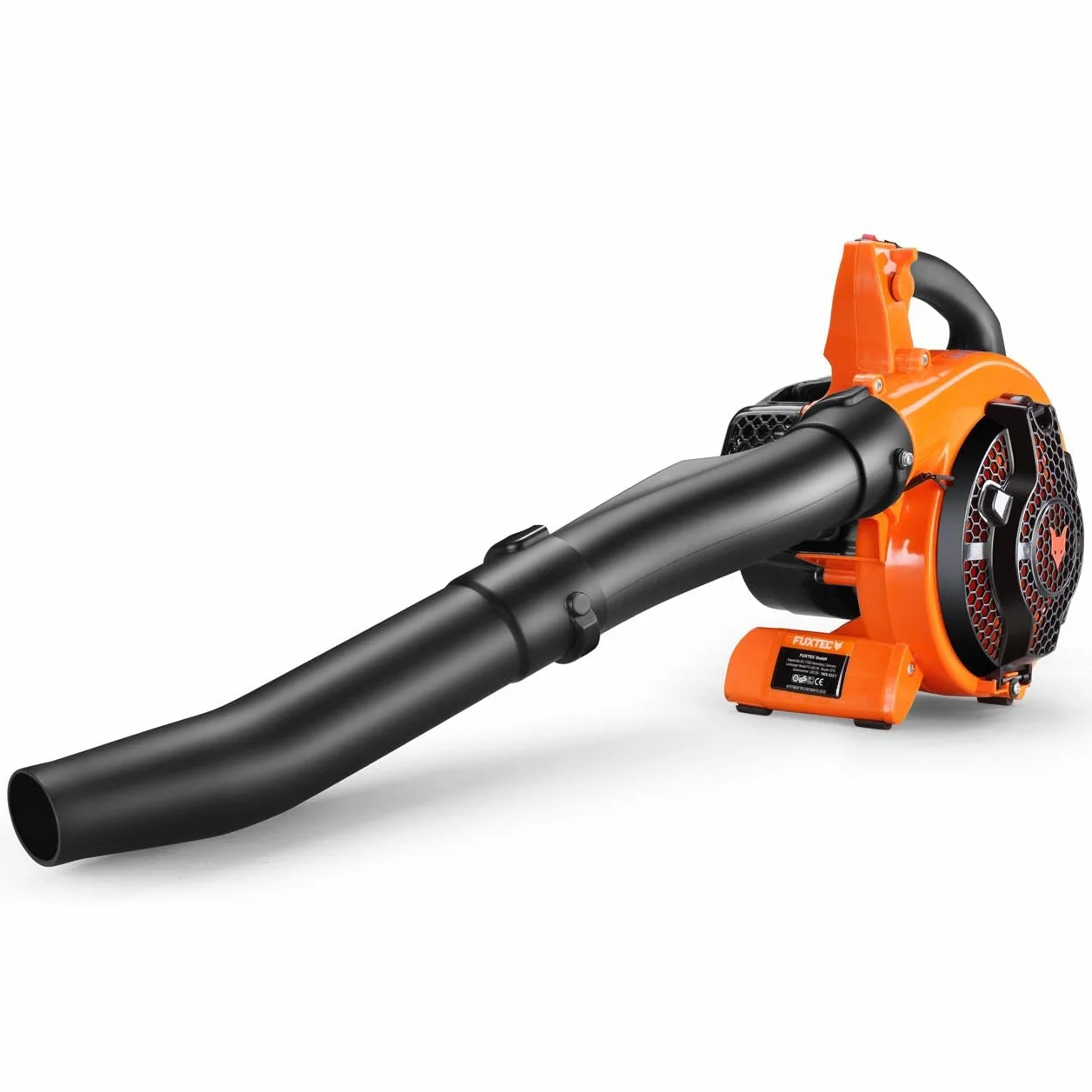 Aspirafoglie a scoppio FUXTEC 4in1 FX-LBS126 soffiatore e trituratore a scela di benzina 2 tempi con 2 tubi di soffiaggio e sacco di raccolta da 45 l - velocità di soffiaggio 71 m/s