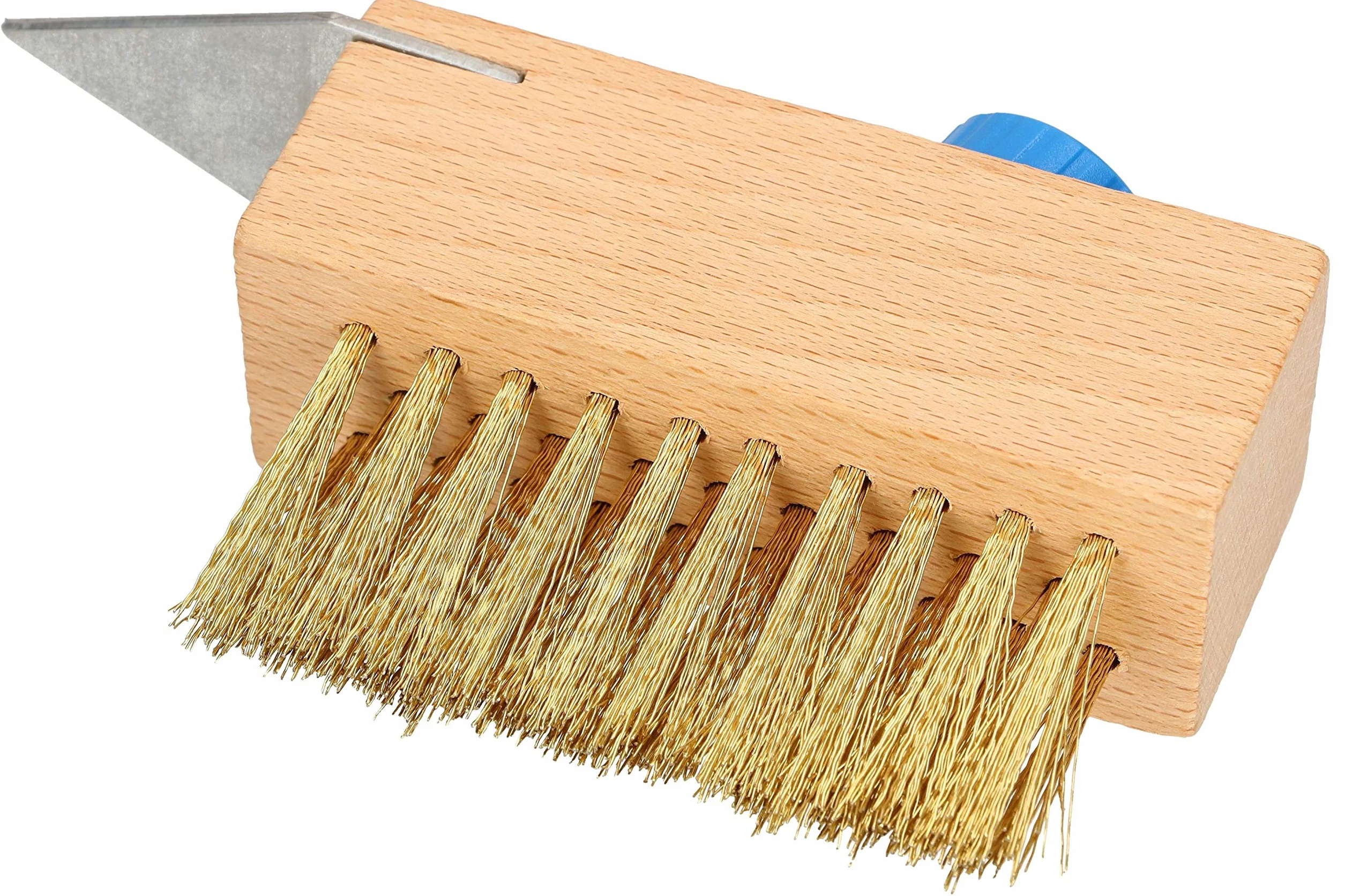 KOTARBAU® - Set di 2 spazzole per fughe, 40 mm, con setole in acciaio, per la rimozione di erbacce dalle pavimentazioni, senza manico