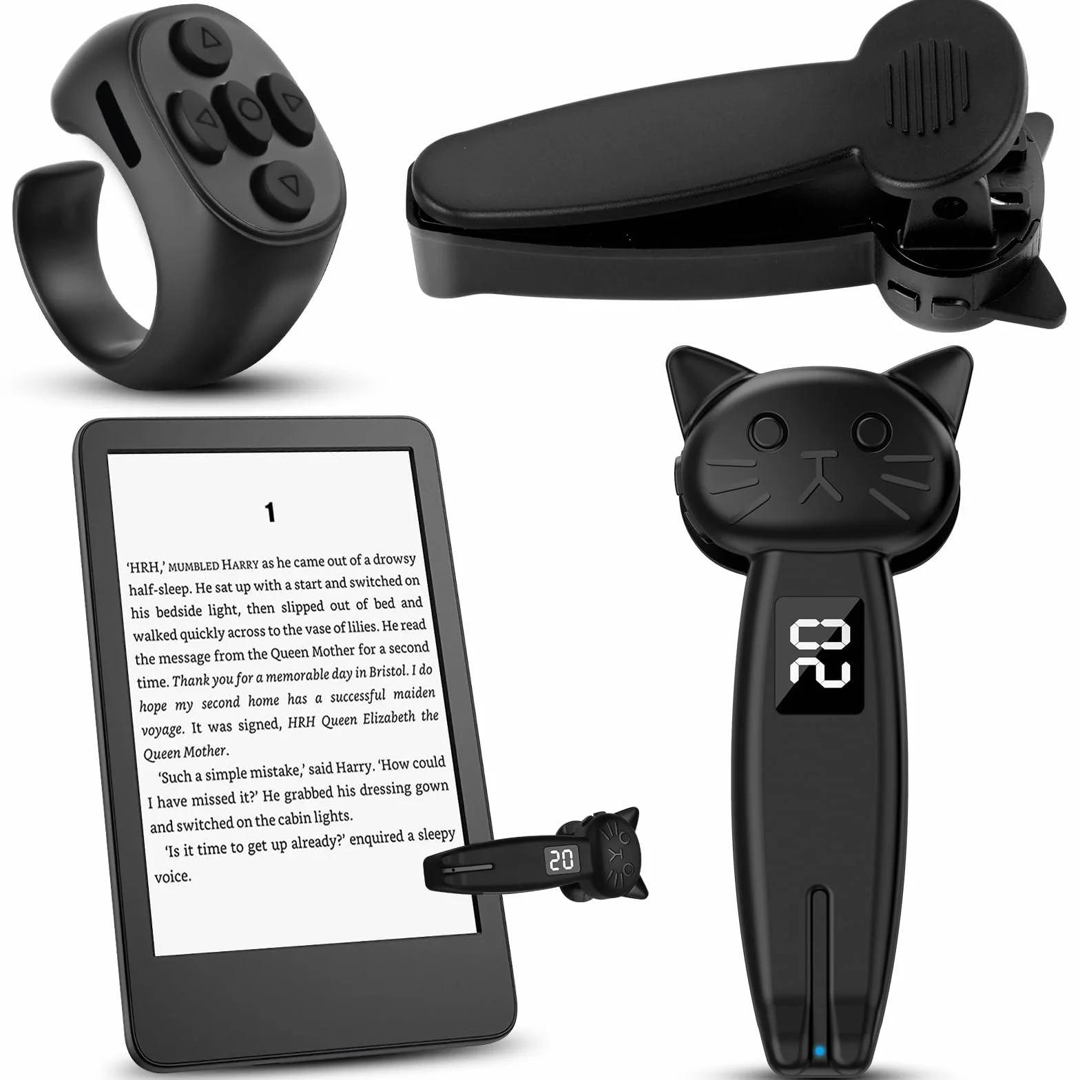 Vicloon RF Telecomando Pagina Turner per Kindle, iPad, Tablet, Scattare Foto, Registrazione Video