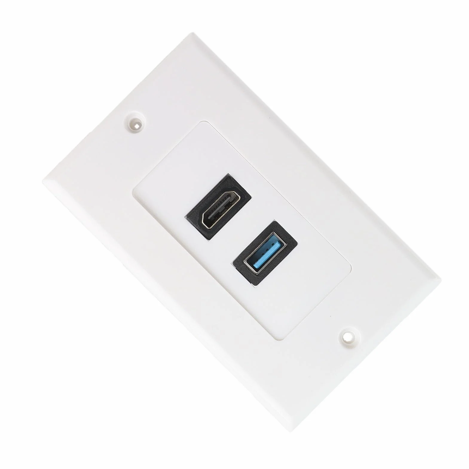 Crabtree HDMI 2.0 USB 3.0 Ethernet Wall Plate Multimedia Panel