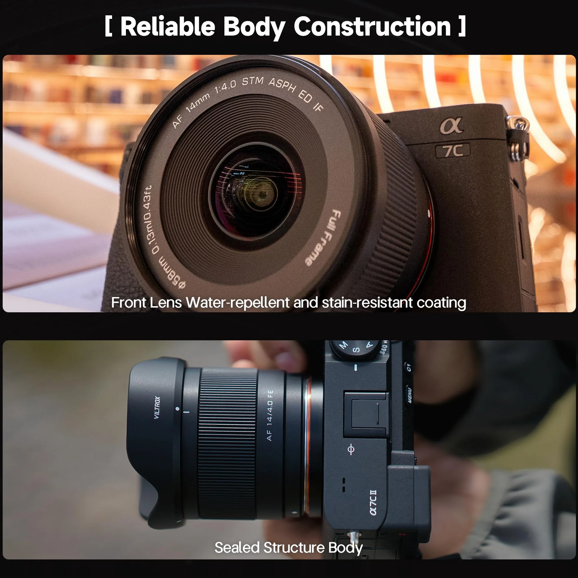 VILTROX AF 14 mm F4.0 Obiettivo ultra grandangolare full frame autofocus per Sony FE