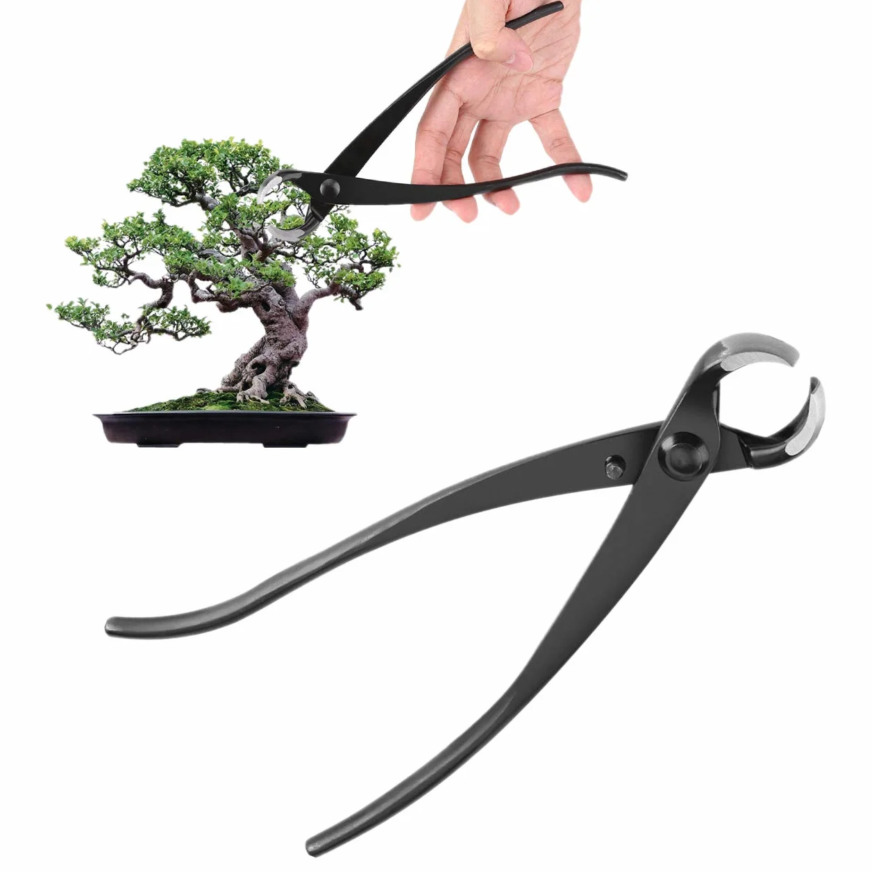 Manopola di taglio in lega di zinco del ramo Manopola di taglio del ramo con strumento da giardino per albero da bonsai con bordo arrotondato Strumento da 210 mm / 20.3 cm