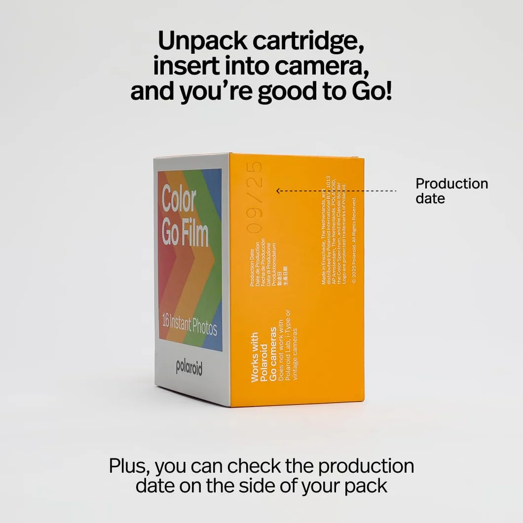 Polaroid Go Instant Film 16 Foto, Compatibile con Fotocamera Polaroid Go