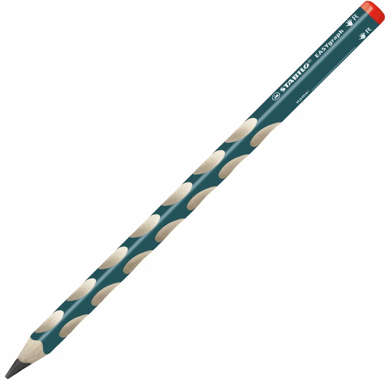 STABILO EASYgraph Matita Ergonomica Triangolare per Destrimani Petrolio HB Pack da 2