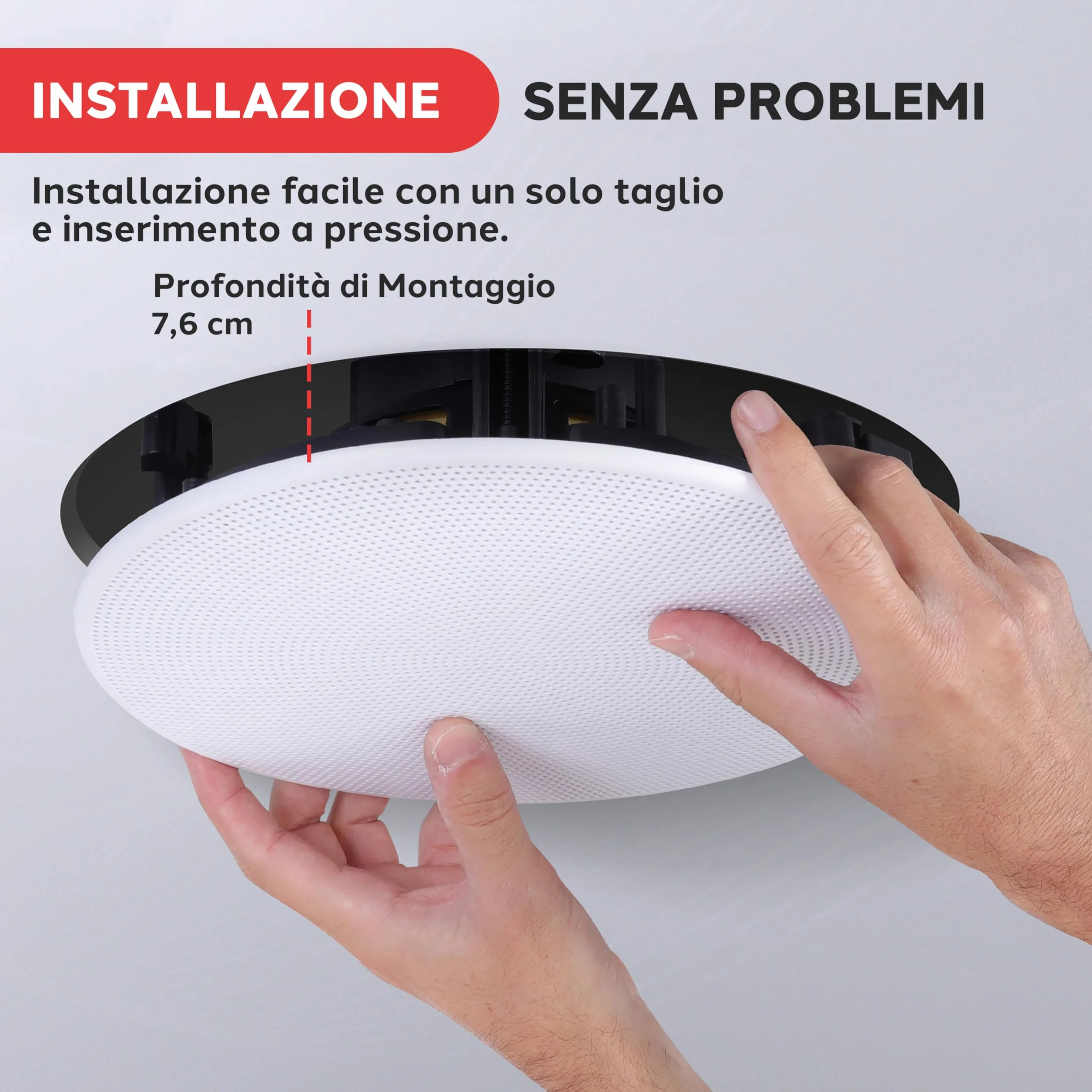 Pyle Altoparlanti Casse da Incasso 13,33 cm a 2 Vie 150 Watt 8 Ohm Bianco