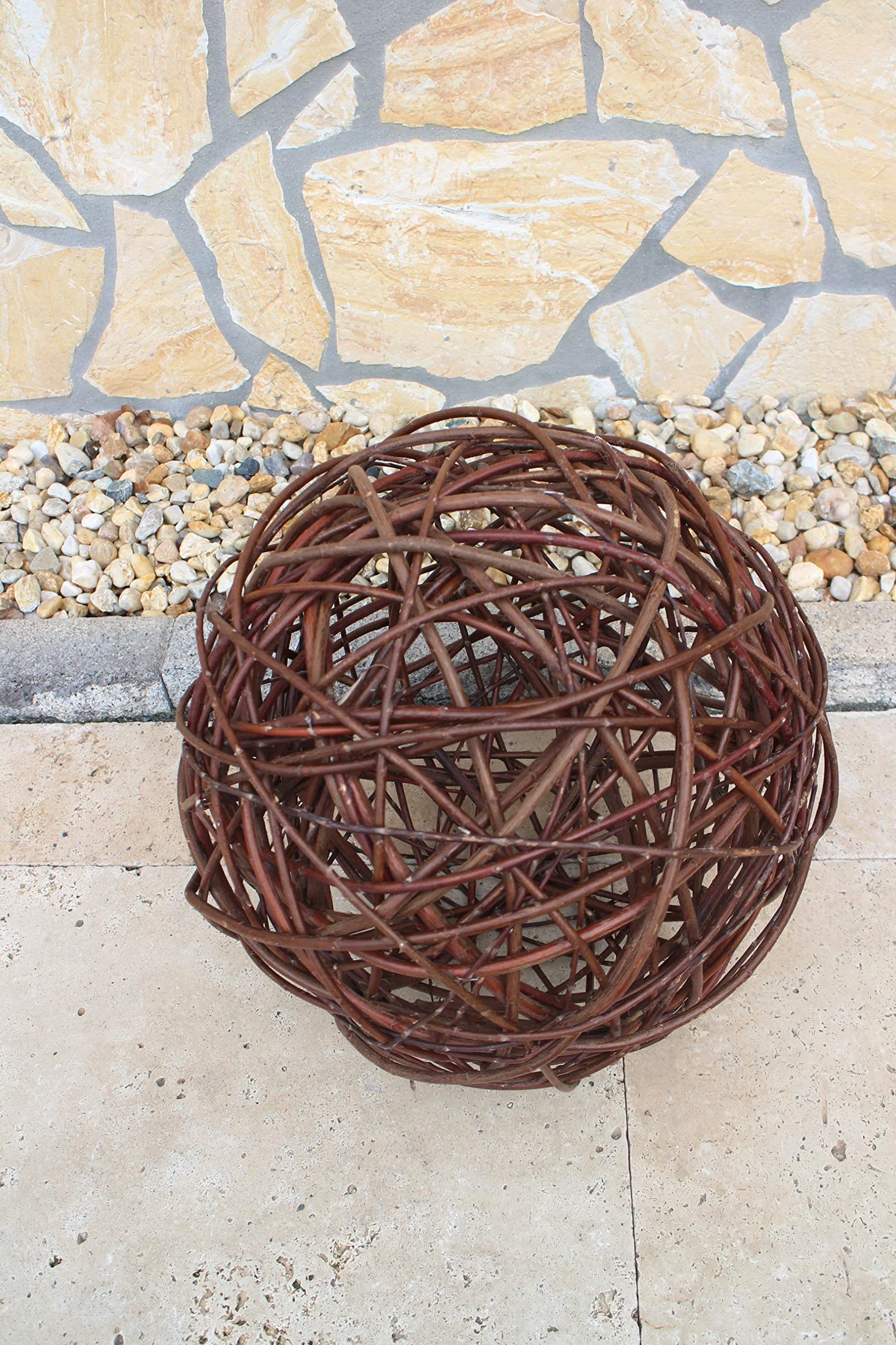 Palla di salice in 6 misure, realizzata a mano in UE (40 cm)
