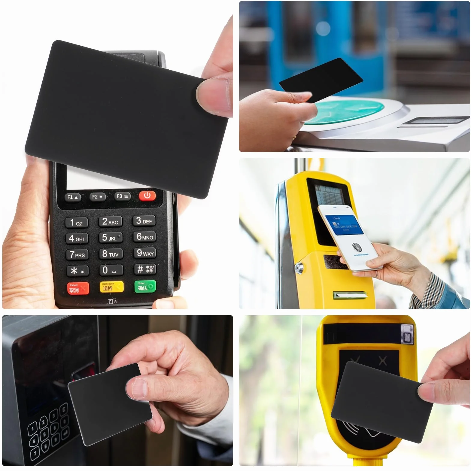 NFC NTAG 215 biglietti da visita riscrivibili in PVC 504 byte compatibili NFC