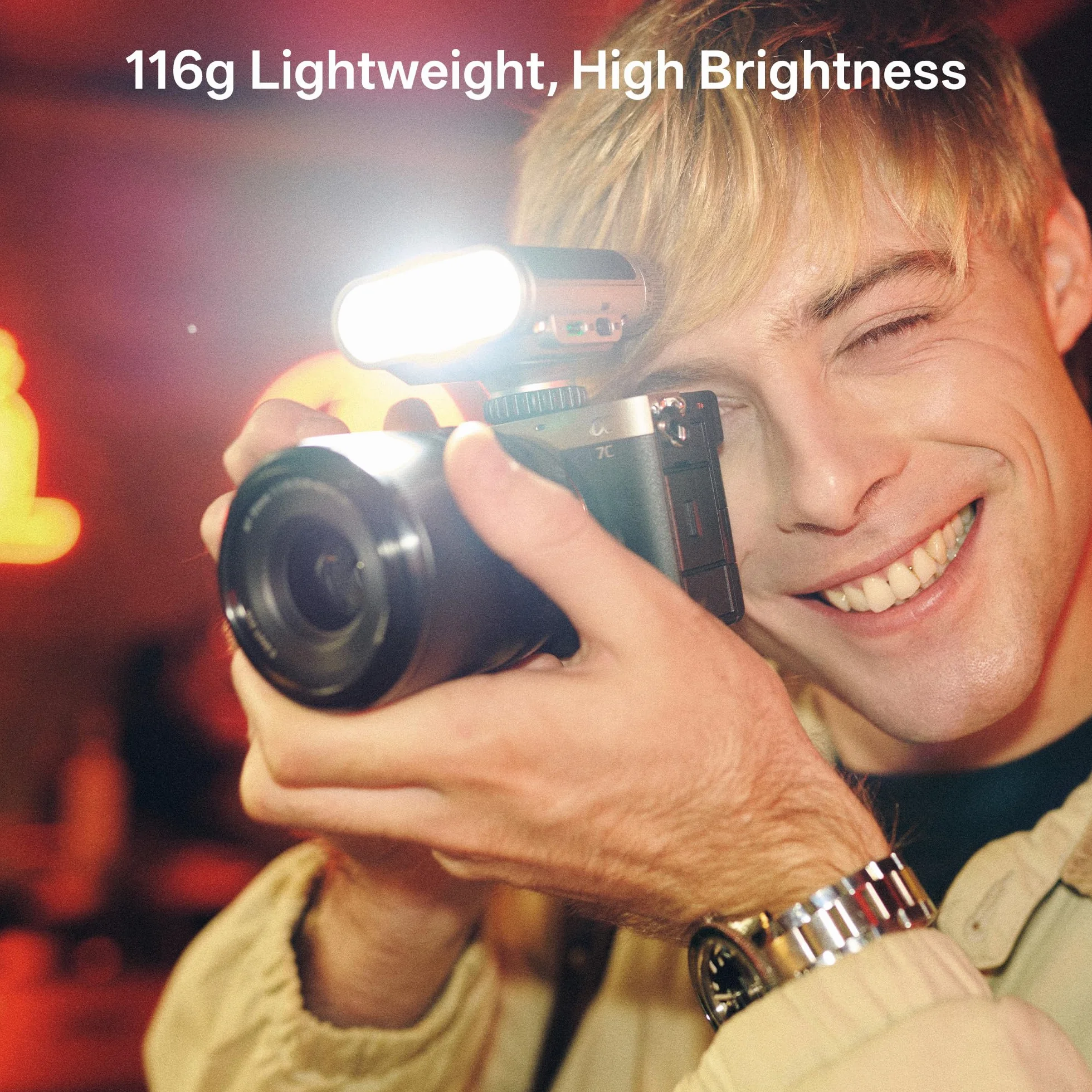 VILTROX Retro Speedlite GN12 Flash per Fotocamera 7 Livelli di Potenza 800mAh S1/S2 Sony Fujifilm Canon Olympus