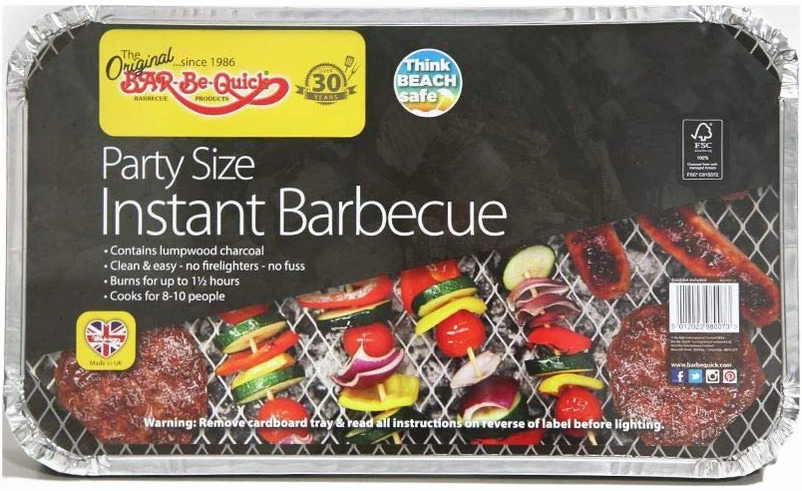 Bar-be-Quick graticola monouso XL per barbecue, 8 persone