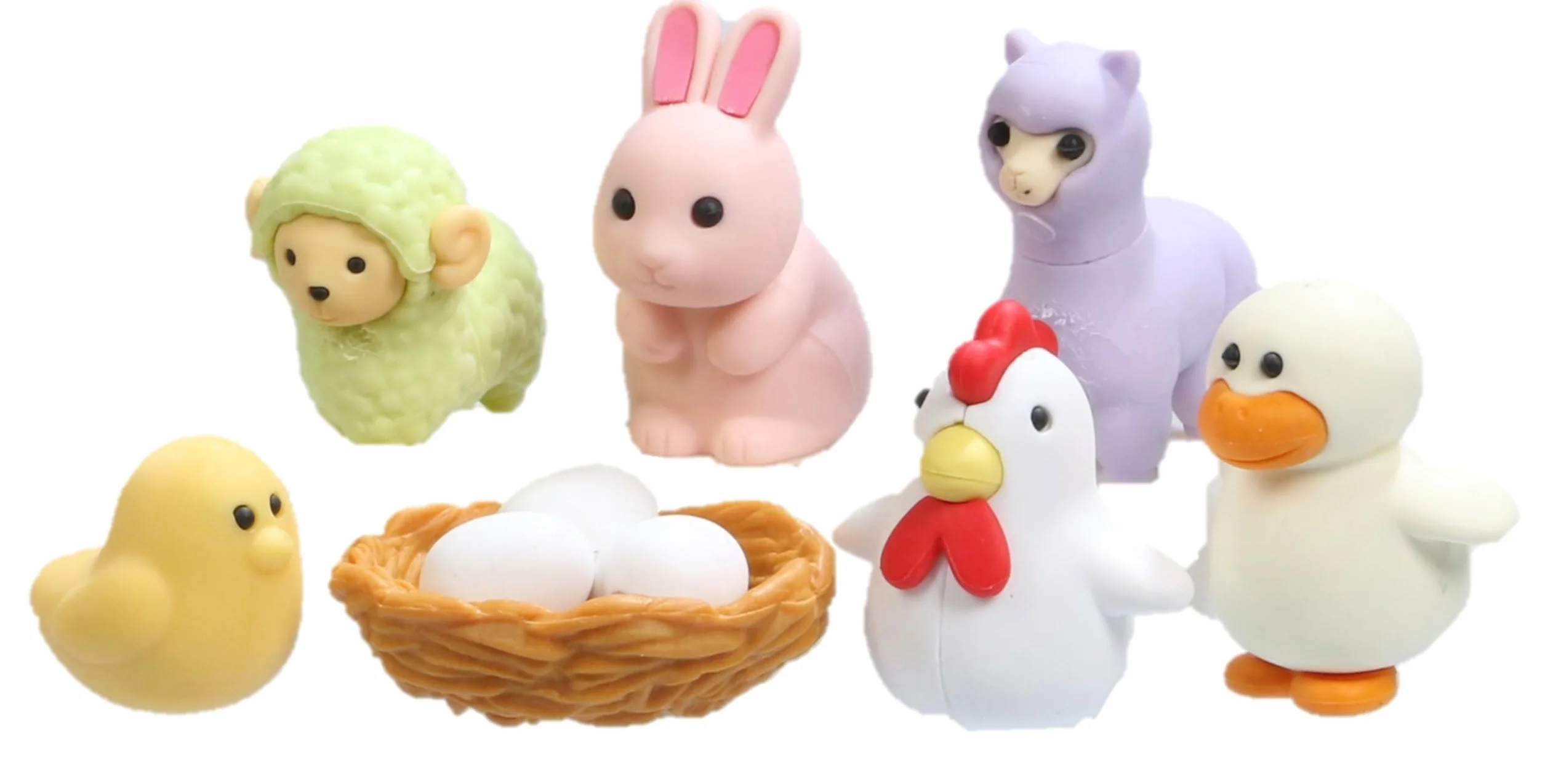 Iwako Pollo e gli amici Eraser Blister Card