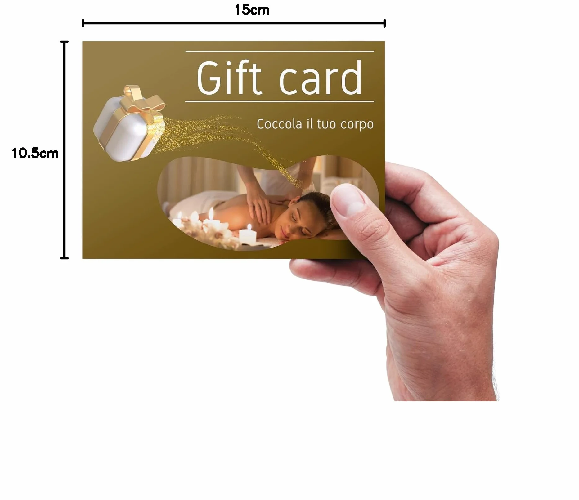 Buoni Regalo Estetista Voucher per Saloni & Spa – Cartoncino Plastificato da Compilare – Idee promozionali cliente