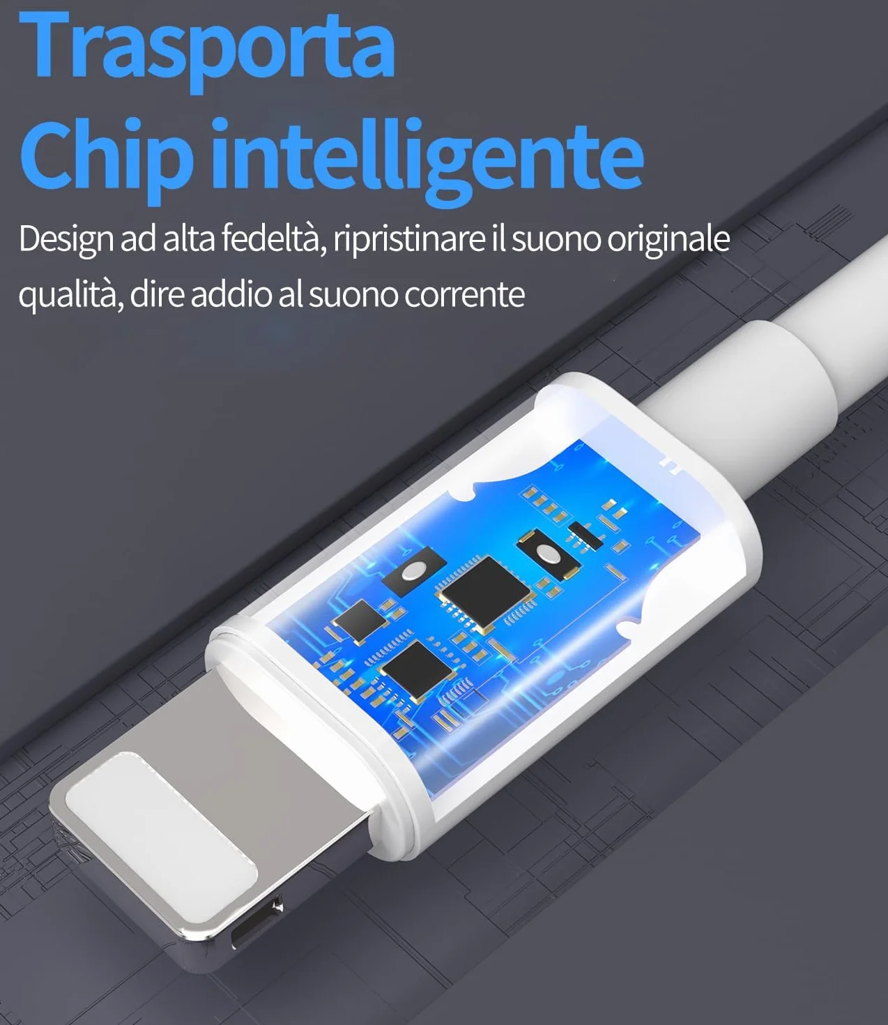 Adattatore Cuffie Apple Cavo Aux Auricolari Lightning Jack 3,5mm Sdoppiatore per iPhone 14 13 12 11 Pro Max Mini 7 8 Plus X SE XS XR iPad Air