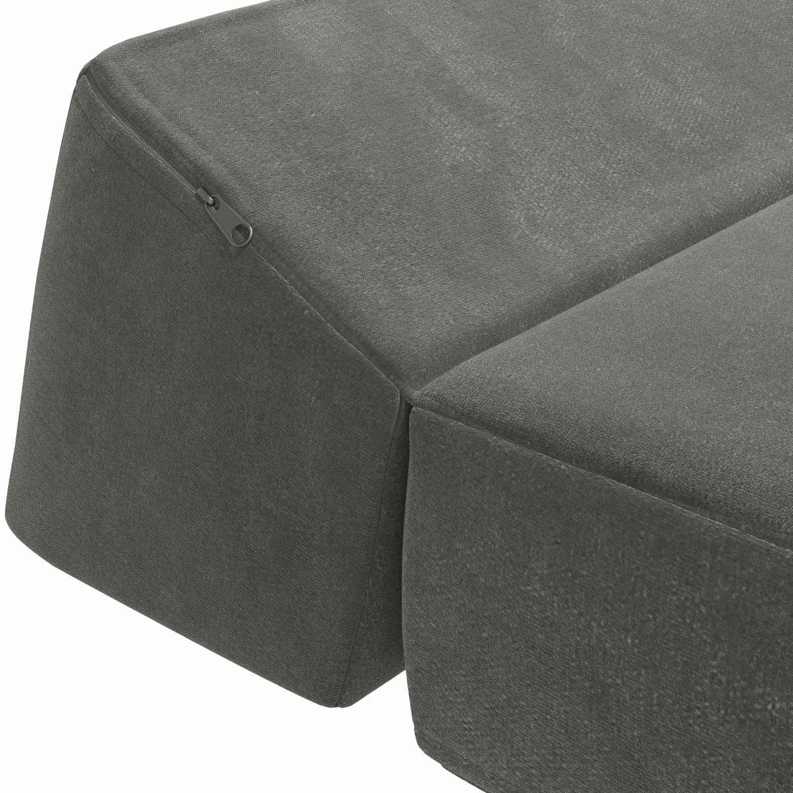 vidaXL Divano Letto Pieghevole Grigio Scuro 60x70x41 cm Tessuto Compatto