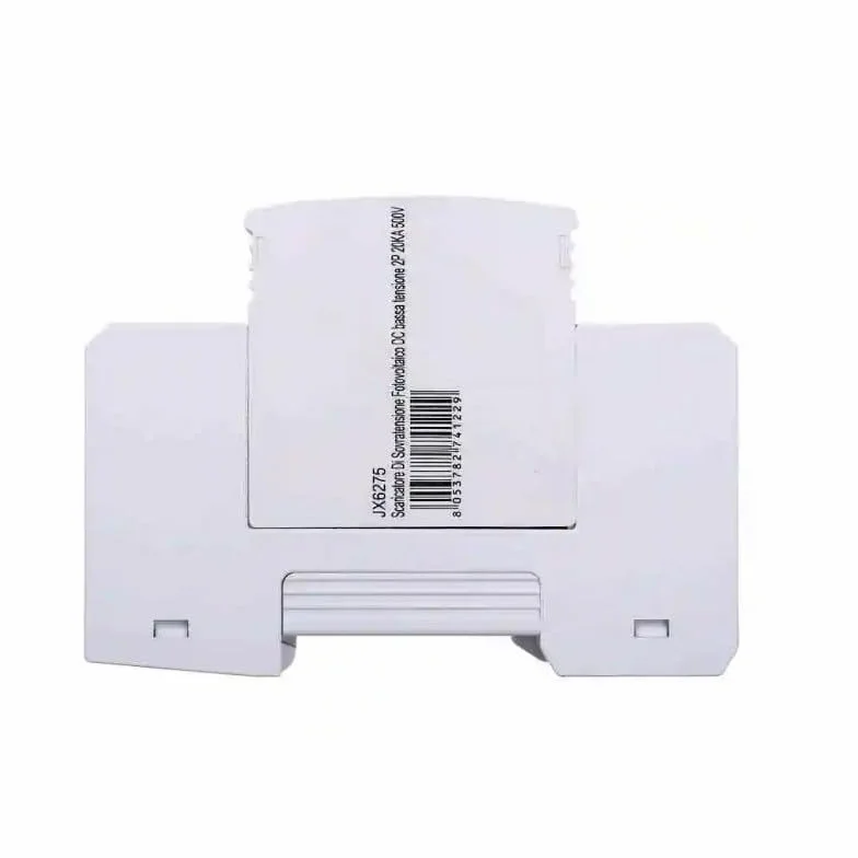 SCARICATORE LIMITATORE DI SOVRATENSIONE DC PER FOTOVOLTAICO TIPO 2 T2 D 2P 500V 2.8KV 10KA 2 MODULI DIN