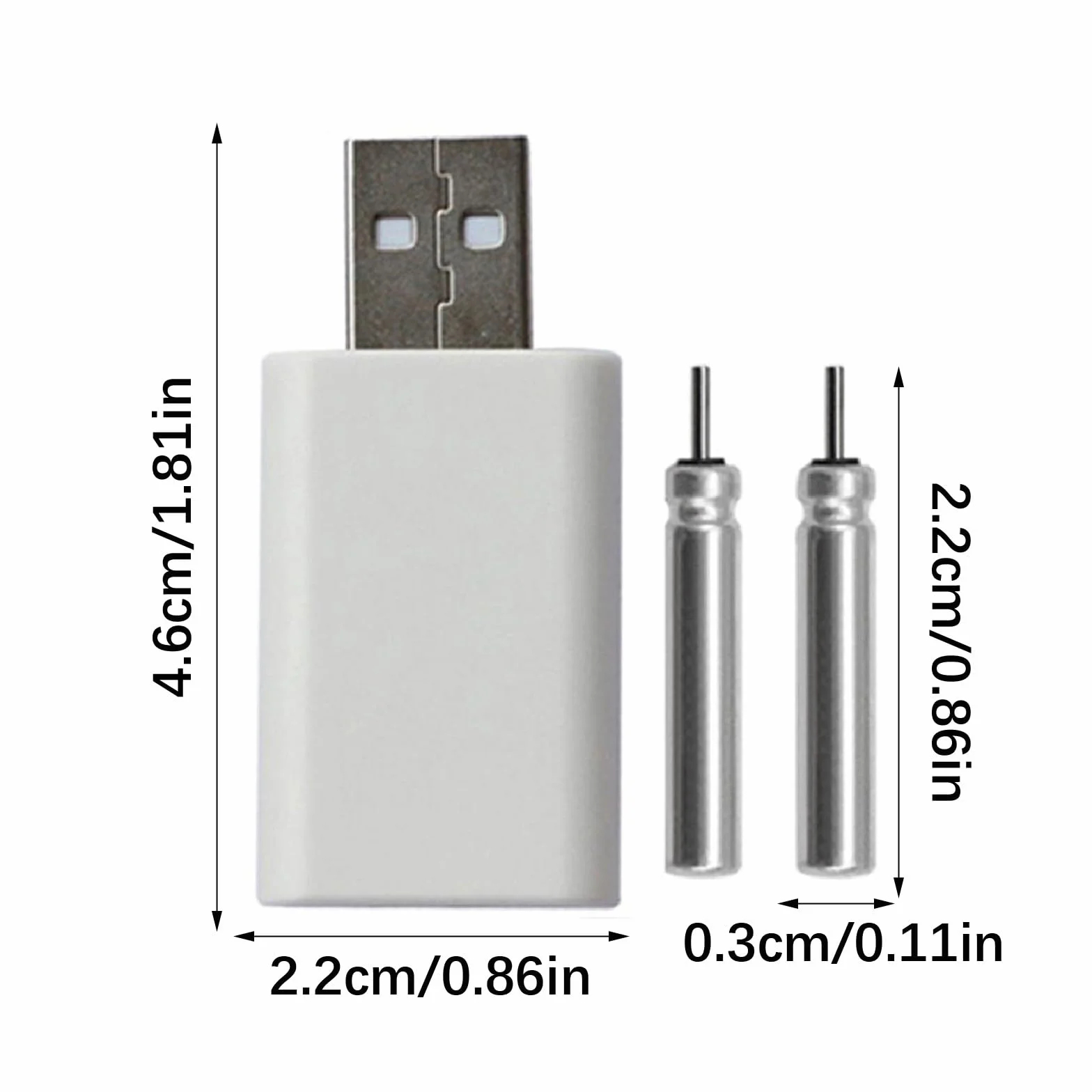 Smarted Batteria ricaricabile CR322 LED indicatori blu rossi per pesca all'aperto