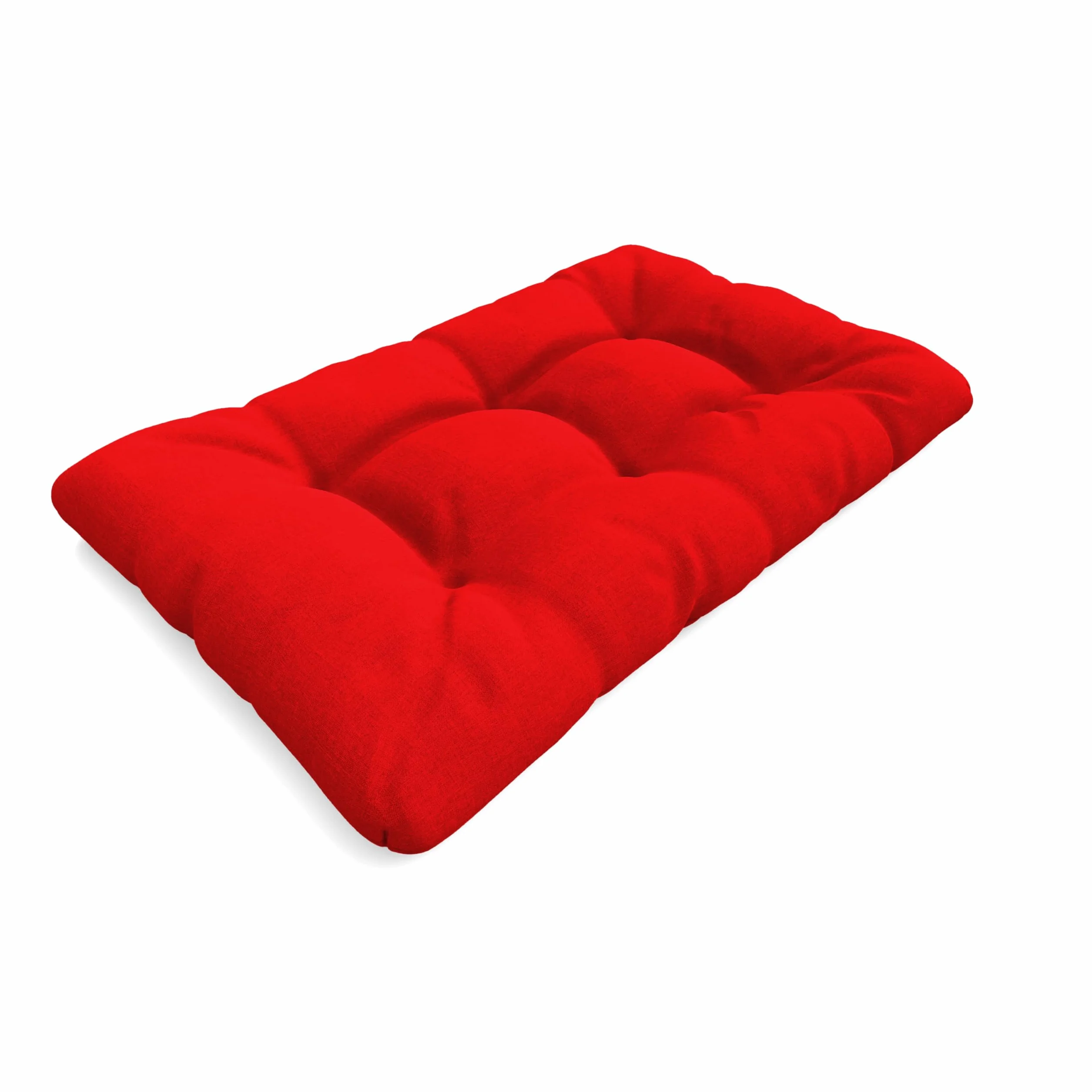 POKAR Cuscino-sedile 120x80x12cm per Divano da Giardino Idrorepellente, per Bancali, Comoda Seduta, Schiuma fredda, senza Pallet, beige