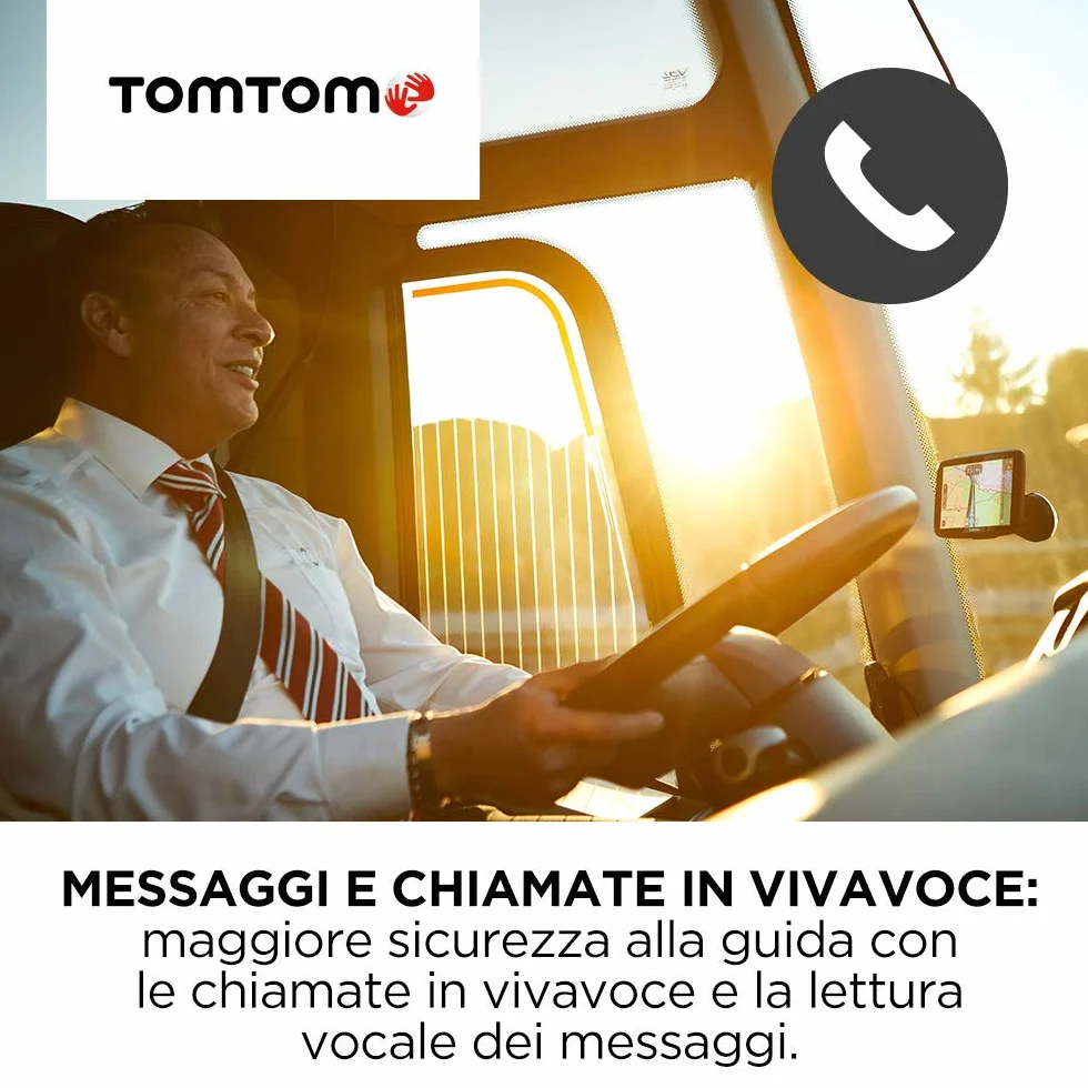 TomTom GO Professional 6250 Navigatore Satellitare per Camion 6" Mappa Europa WiFi SIM