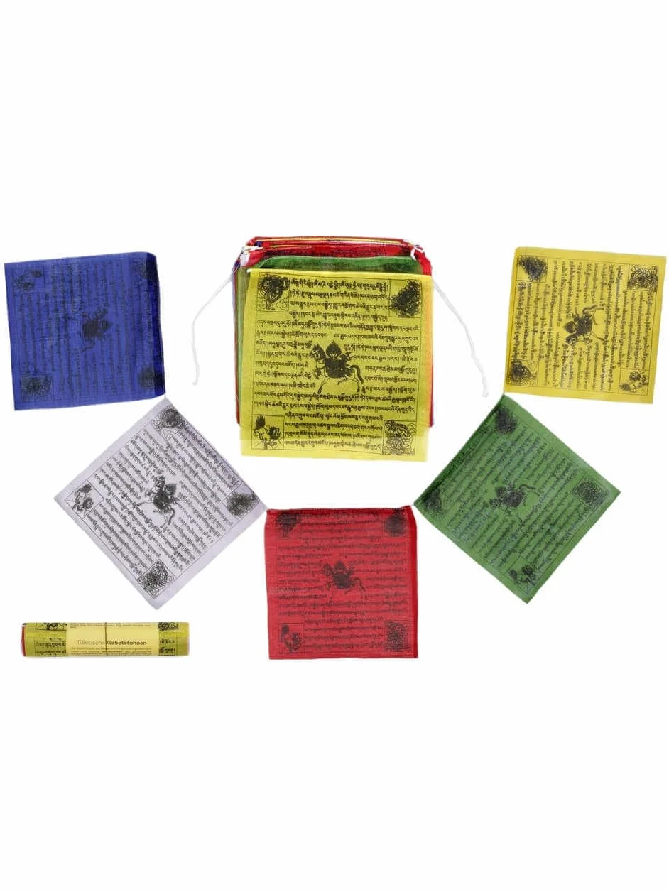 Bandiere di preghiera buddista tibetana 25 bandiere 5 m