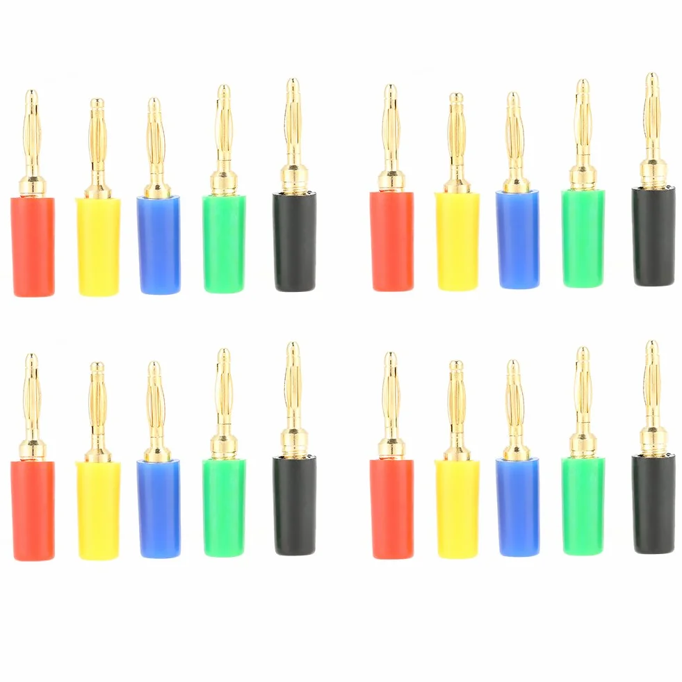 Spine a banana da 2 mm a colori misti Sonde per test altoparlanti Connettore amplificatore cavo