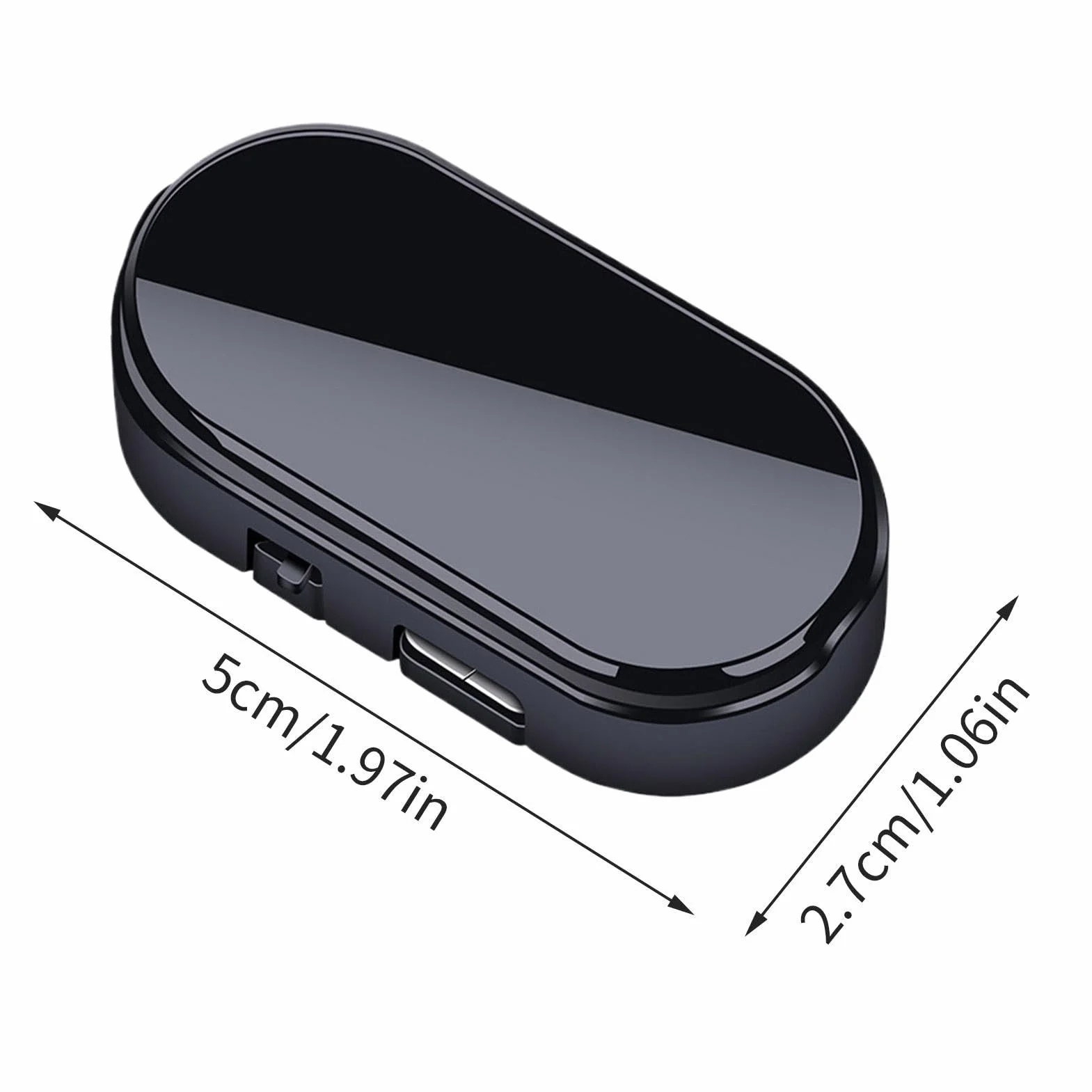 Luce di allarme per auto a energia solare LED blu 360° base magnetica ricarica USB