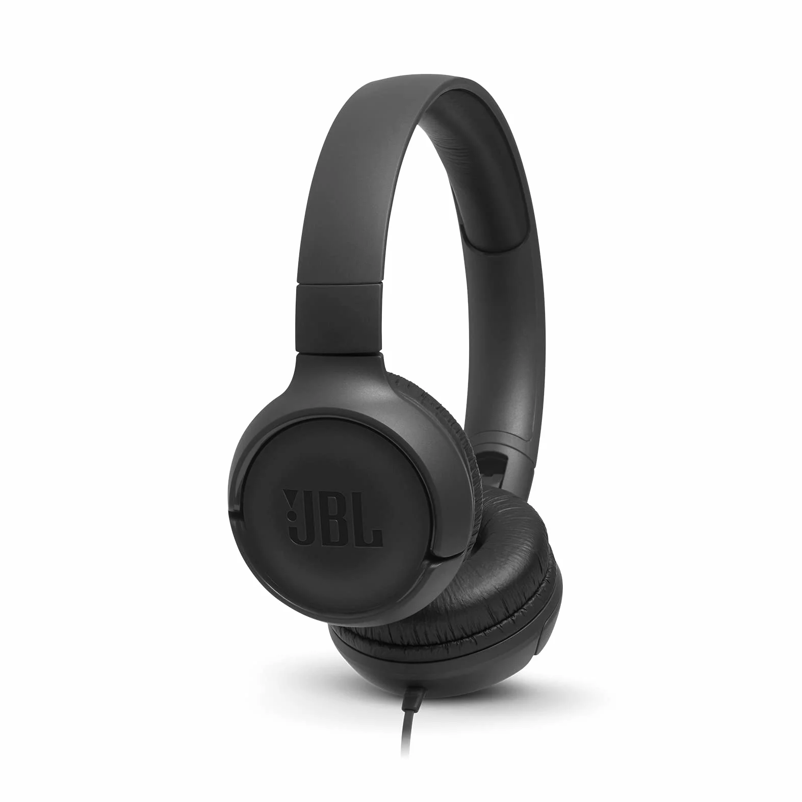 JBL Tune 500 Cuffie Sovraurali On Ear con Microfono, JBL Pure Bass Sound, Compatibile con Siri e Google, Nero