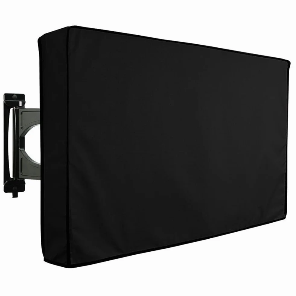 HpLive Copertura per TV da esterno impermeabile antipolvere Oxford 210D per TV 22-75 pollici con tasca telecomando