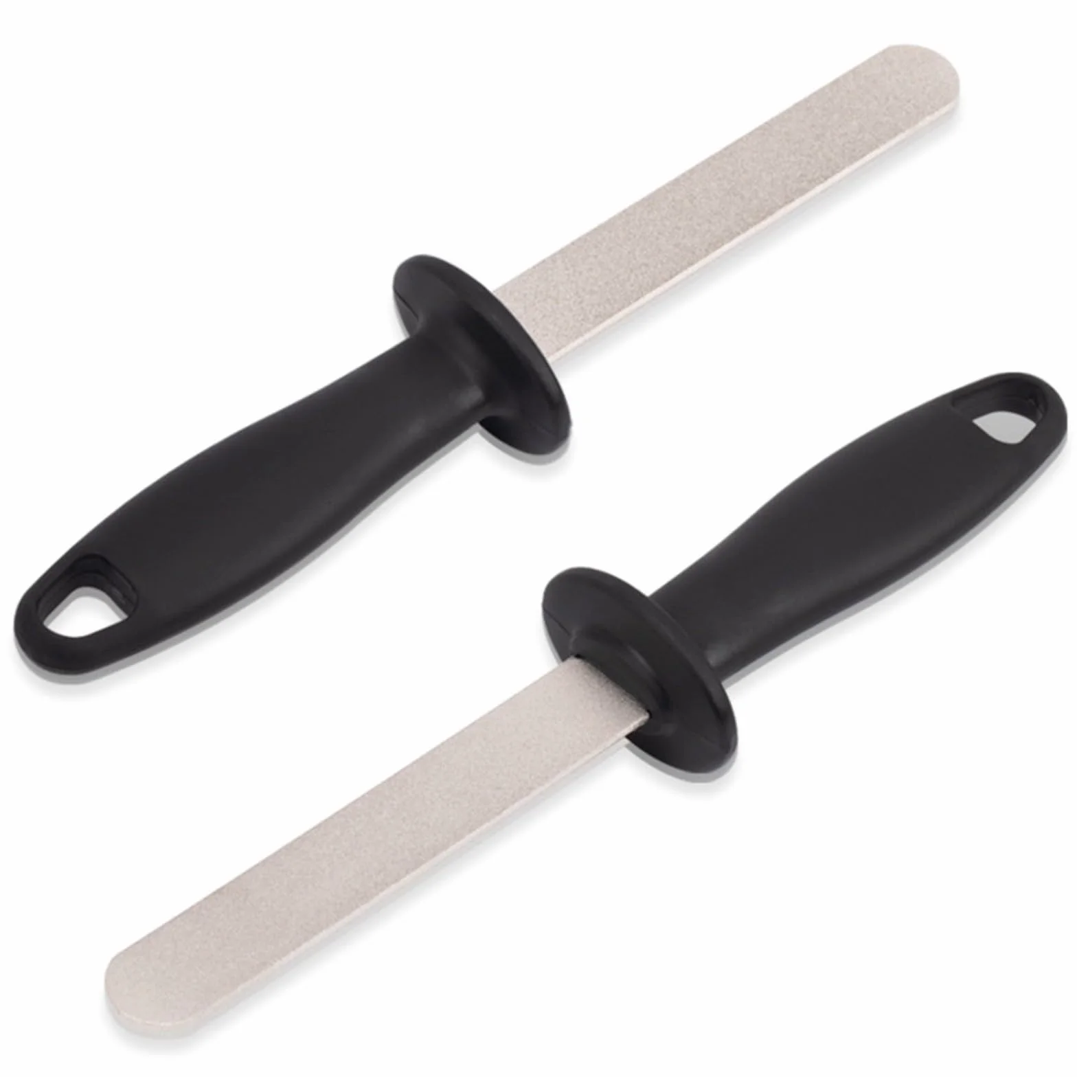 Pietra per affilare, 2 pezzi, strumento portatile a doppia faccia per affilare lime in pietra affilatrice grana 400/1000 strumento manuale con manico ergonomico