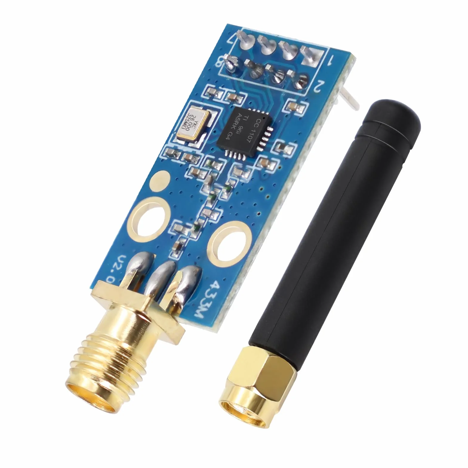 CC1101 Modulo Wireless 433MHz SMA Antenna Connector 1.9-3.6V DC Arduino Compatible