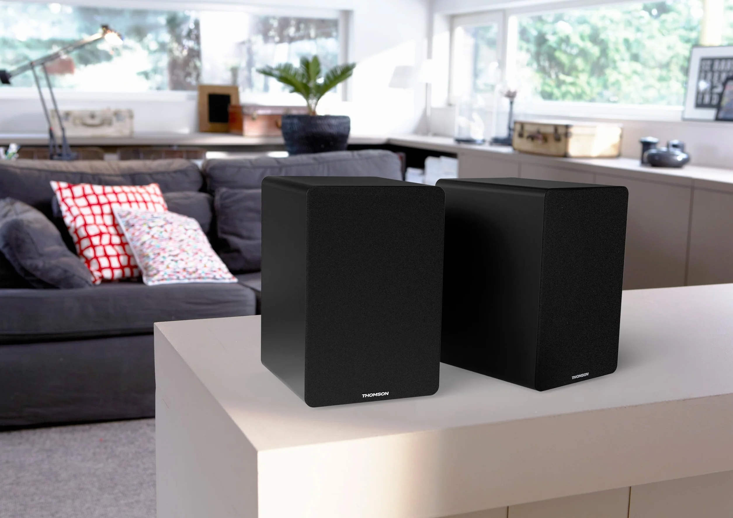 THOMSON WS400DUO Ensemble de deux enceintes 2x 7,5W Noir