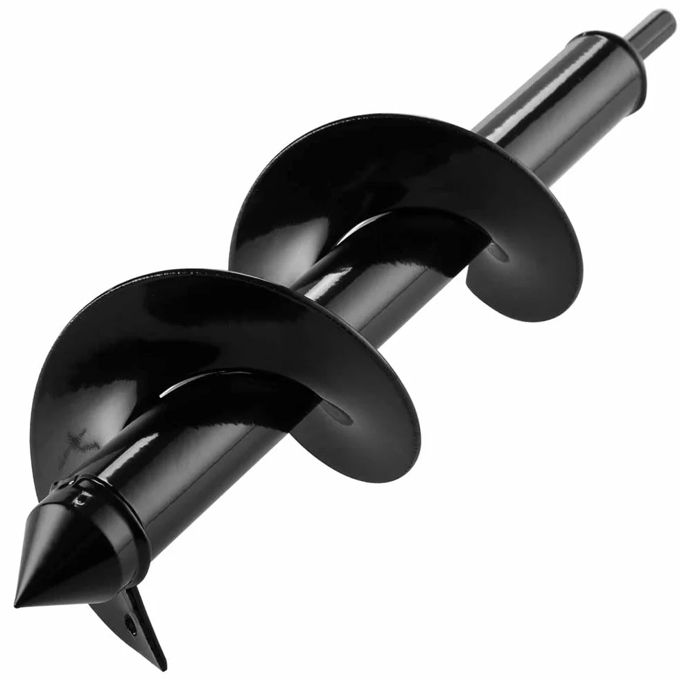 Punta per Trivella a Spirale da Giardino, Punta per Trapano a Mano, Strumento di Perforazione Accessori per Piantare Bulbi da Letto Foratura Coltivare Piante (Dia-8cm, L-30cm)